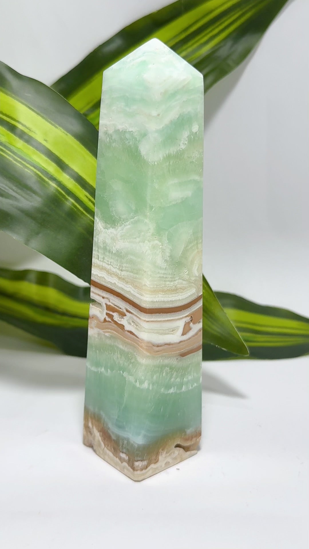 Blue Caribbean Calcite Tower 358g