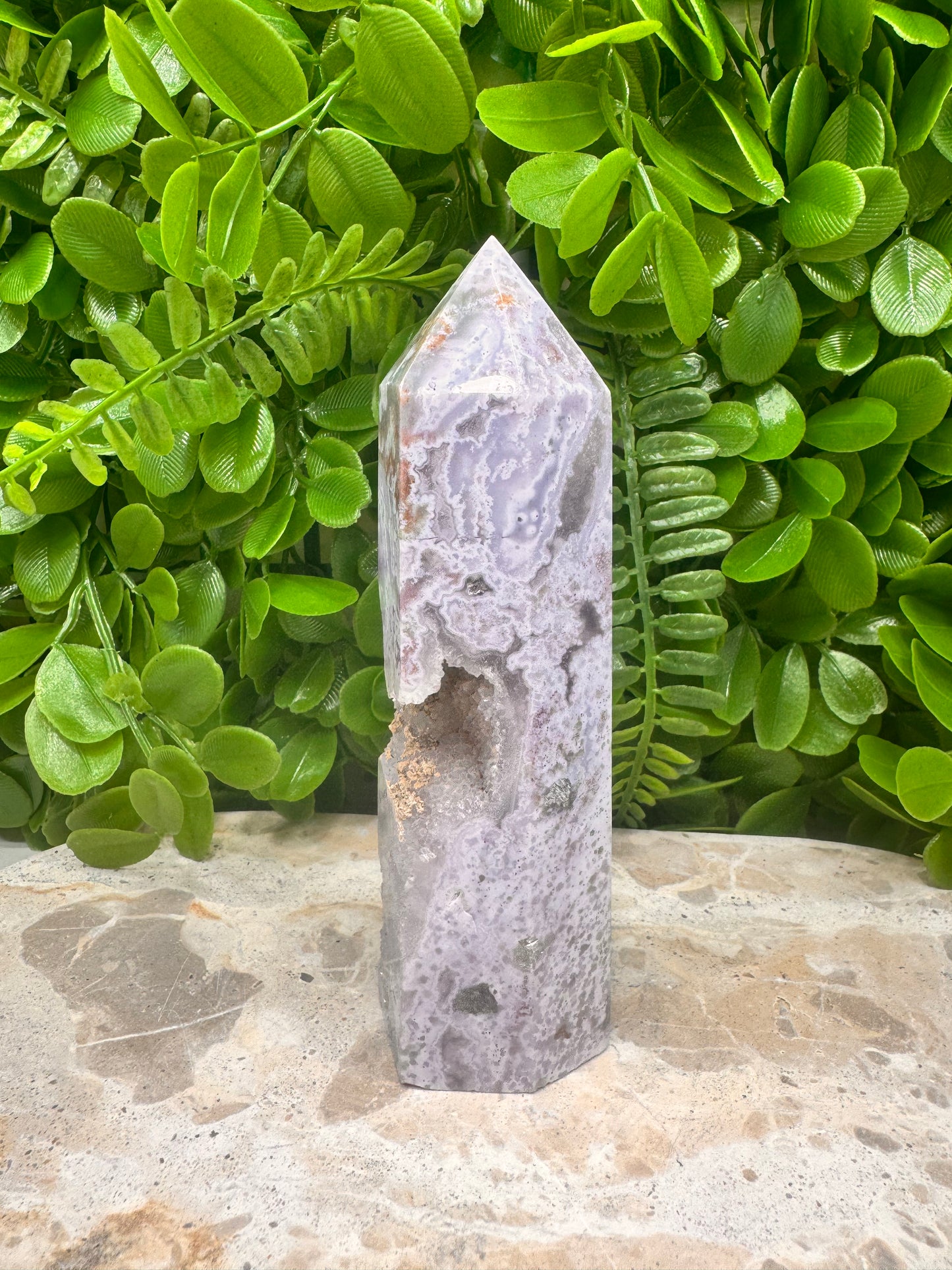 Ocean Jasper / Druzy Tower 274g