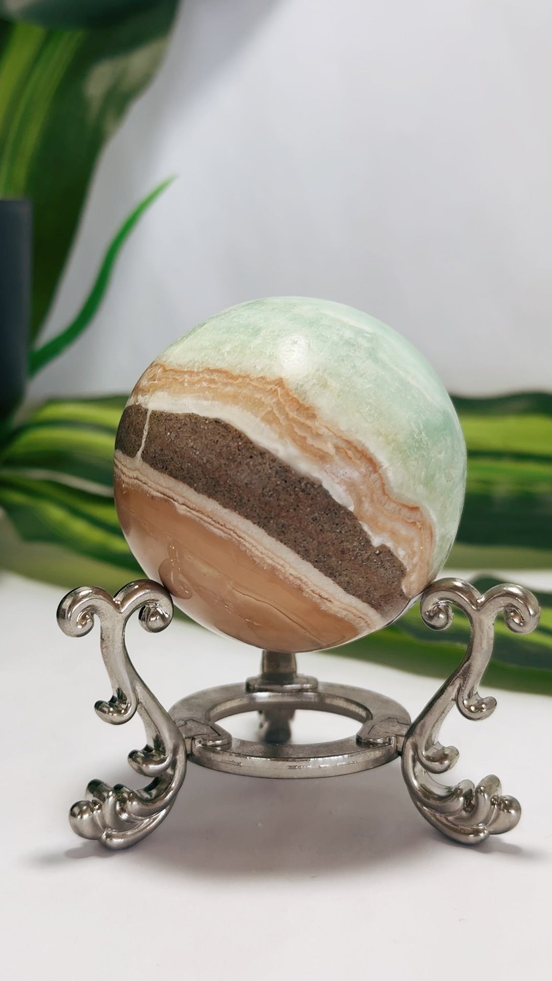 Caribbean Calcite Sphere 256g