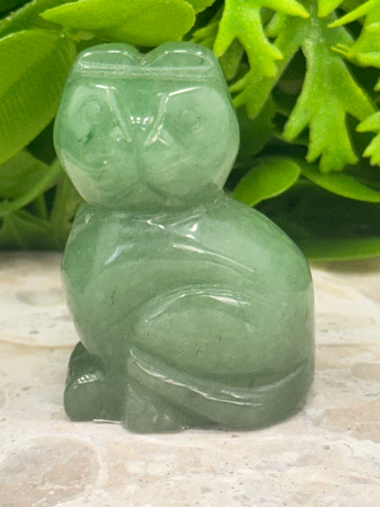Green Strawberry Quartz Cat 72g