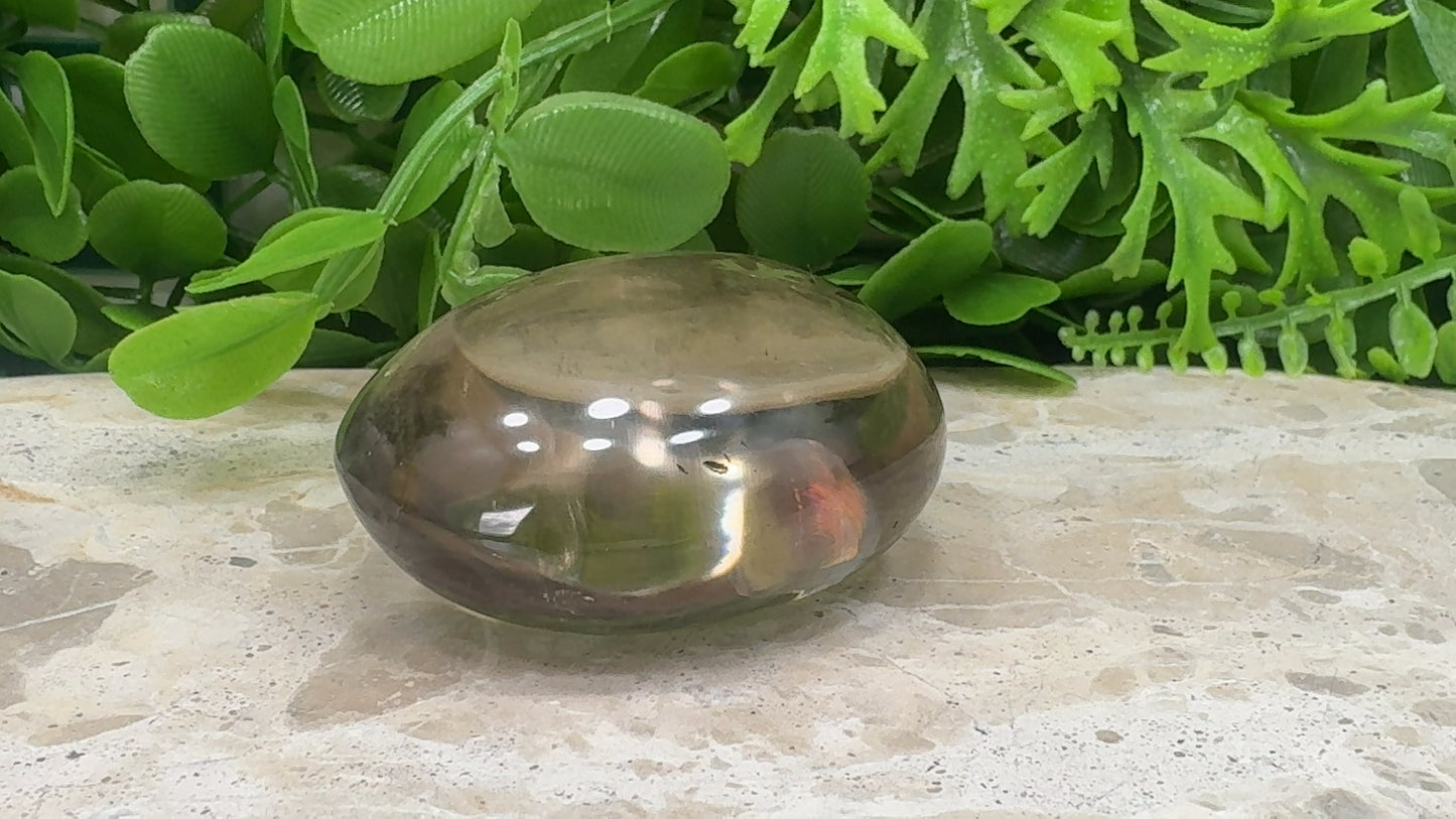 Smokey Quartz Palm Stone 125g