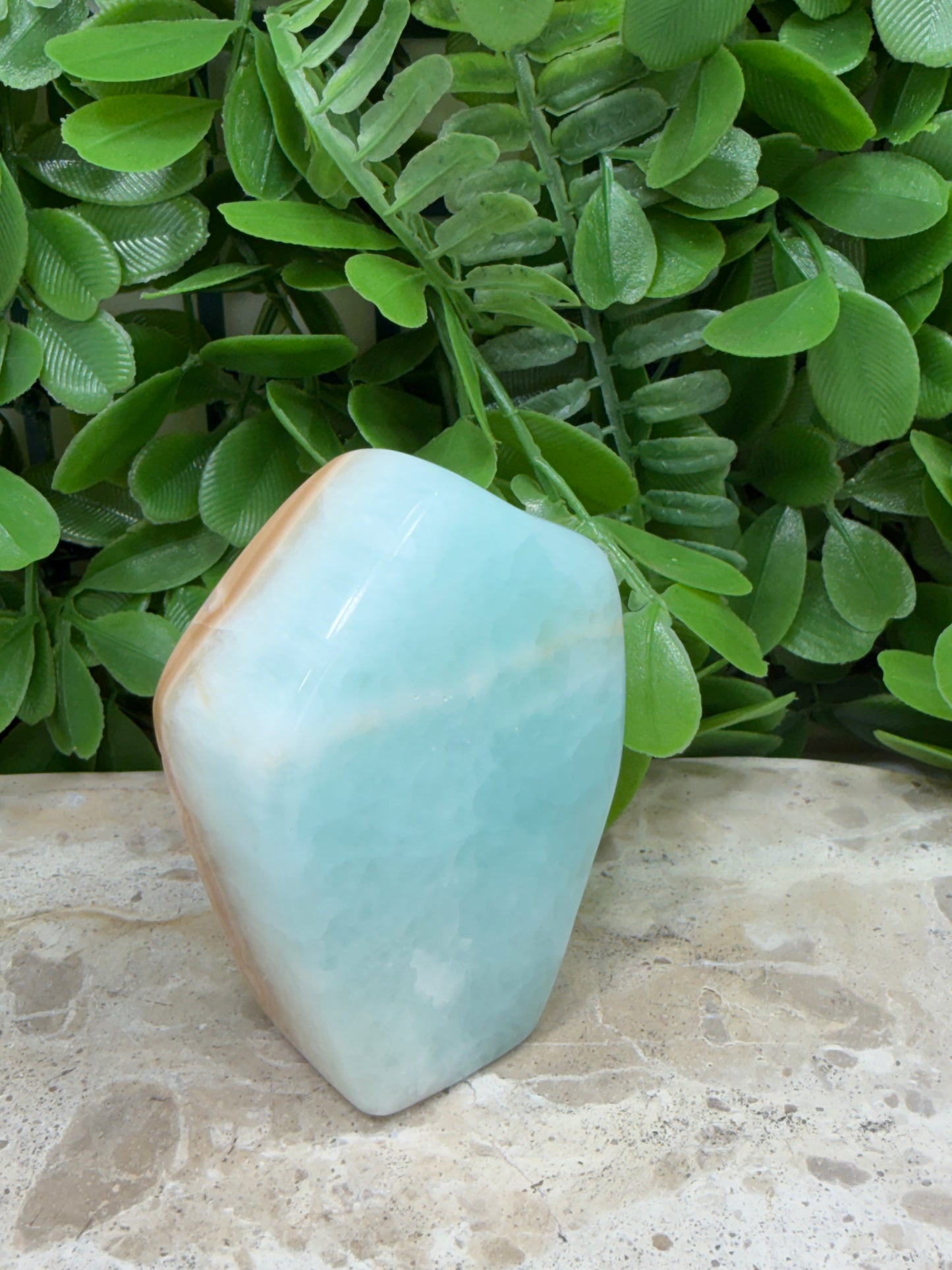Aqua Caribbean Calcite Freeform 214g
