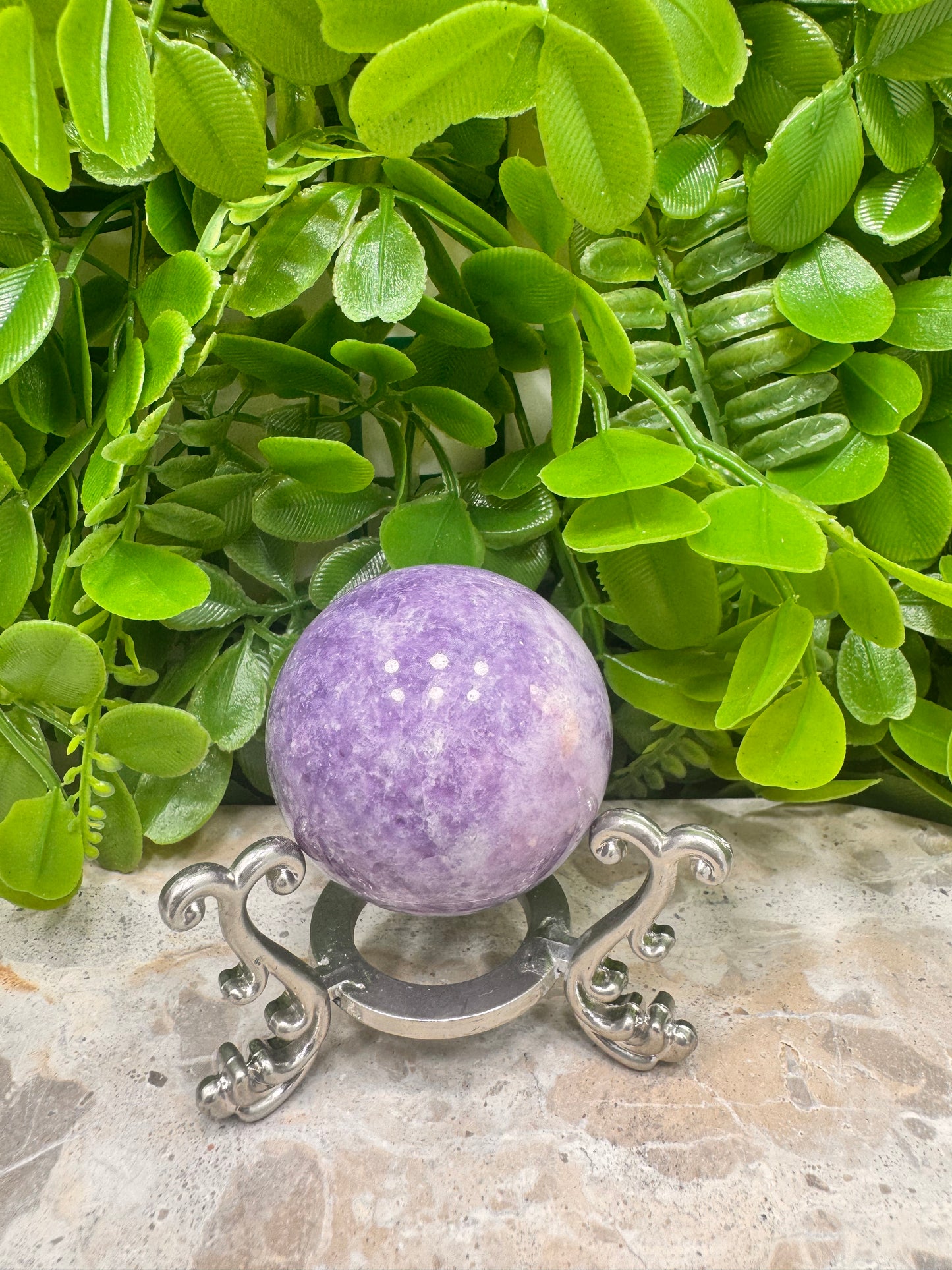 Lepidolite Sphere 154g