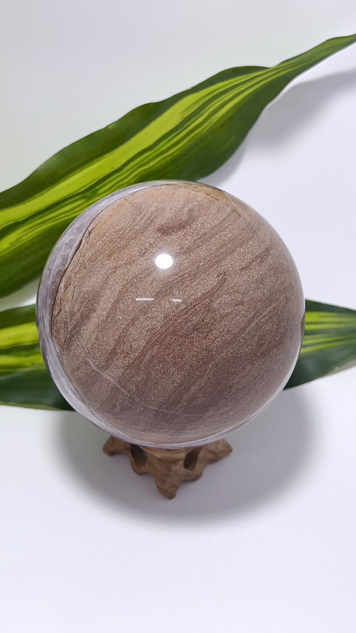Amethyst and Mexican Agate Sphere 1.3kg