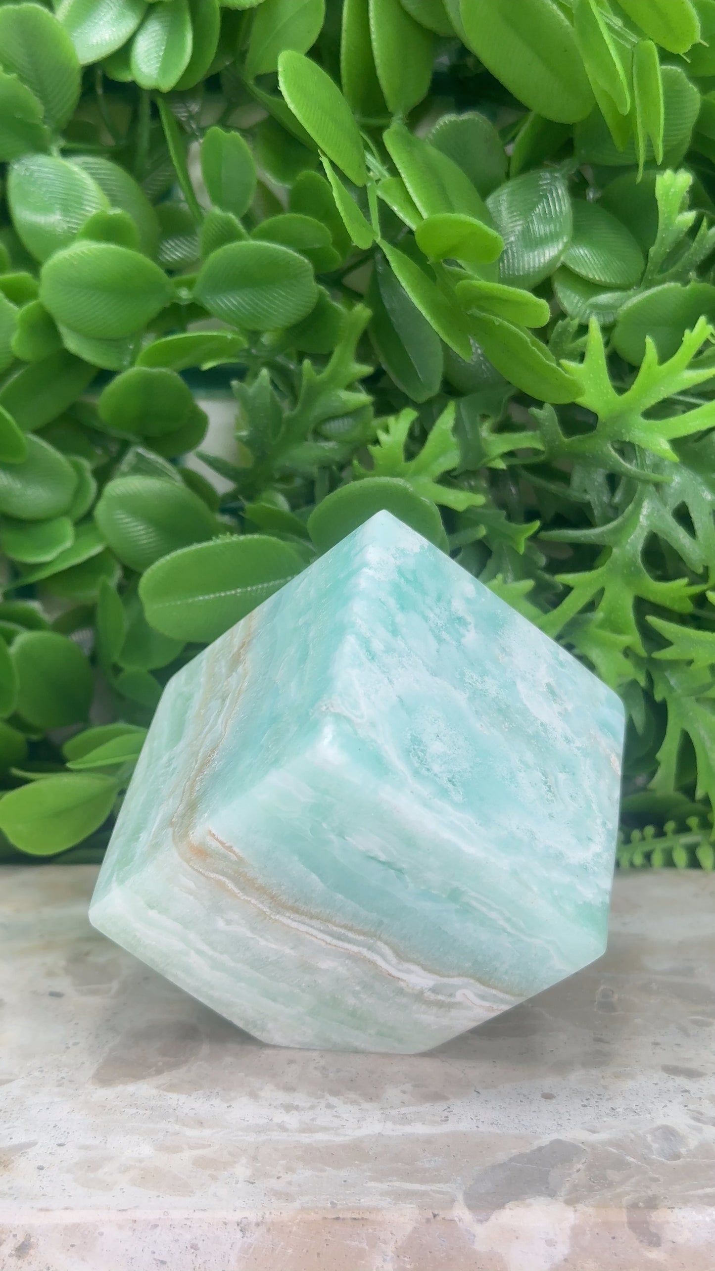 Caribbean Calcite Cube 486g