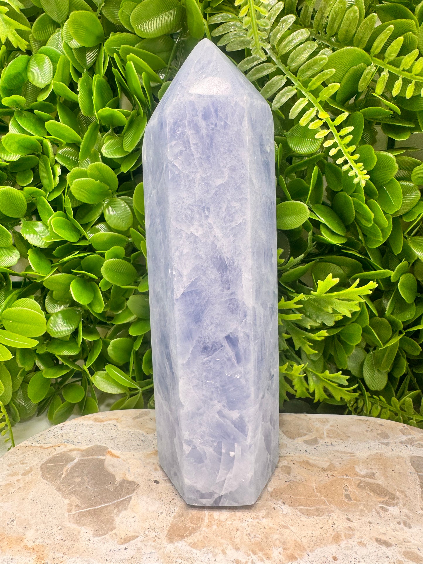 Blue Calcite Tower 1220g