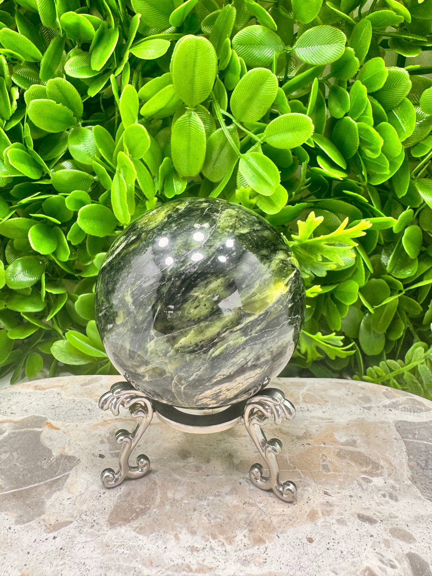 Nephrite Jade Sphere 604g