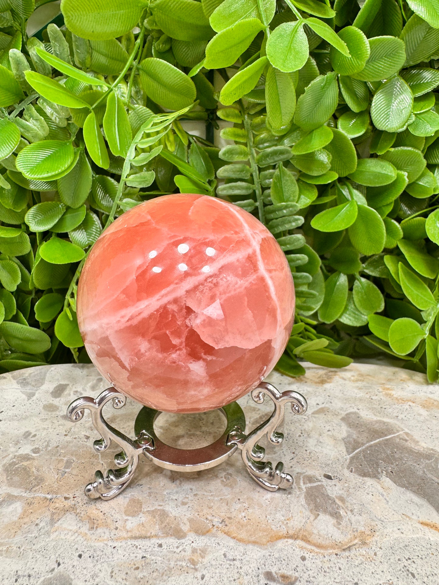 Rose Calcite Sphere 460g