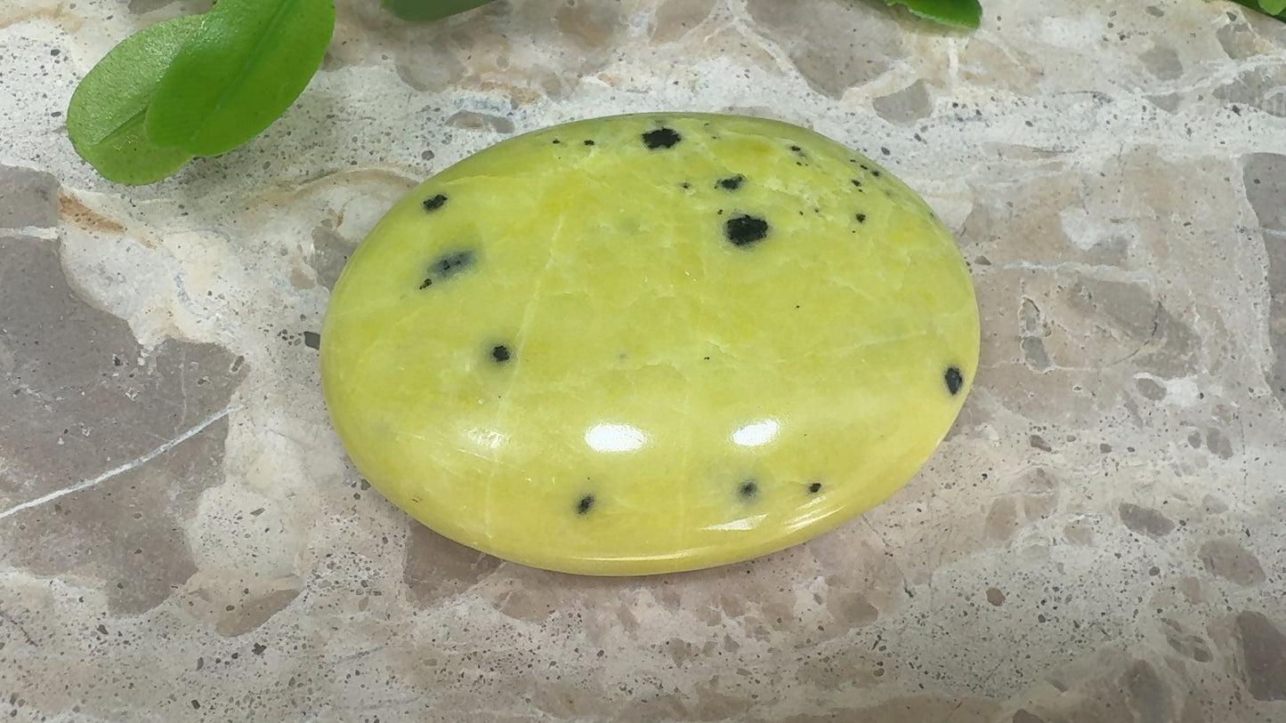 Jade & Hematite Palm Stone 150g