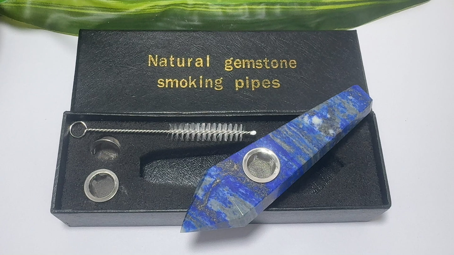Lapis Lazuli Gemstone Pipe