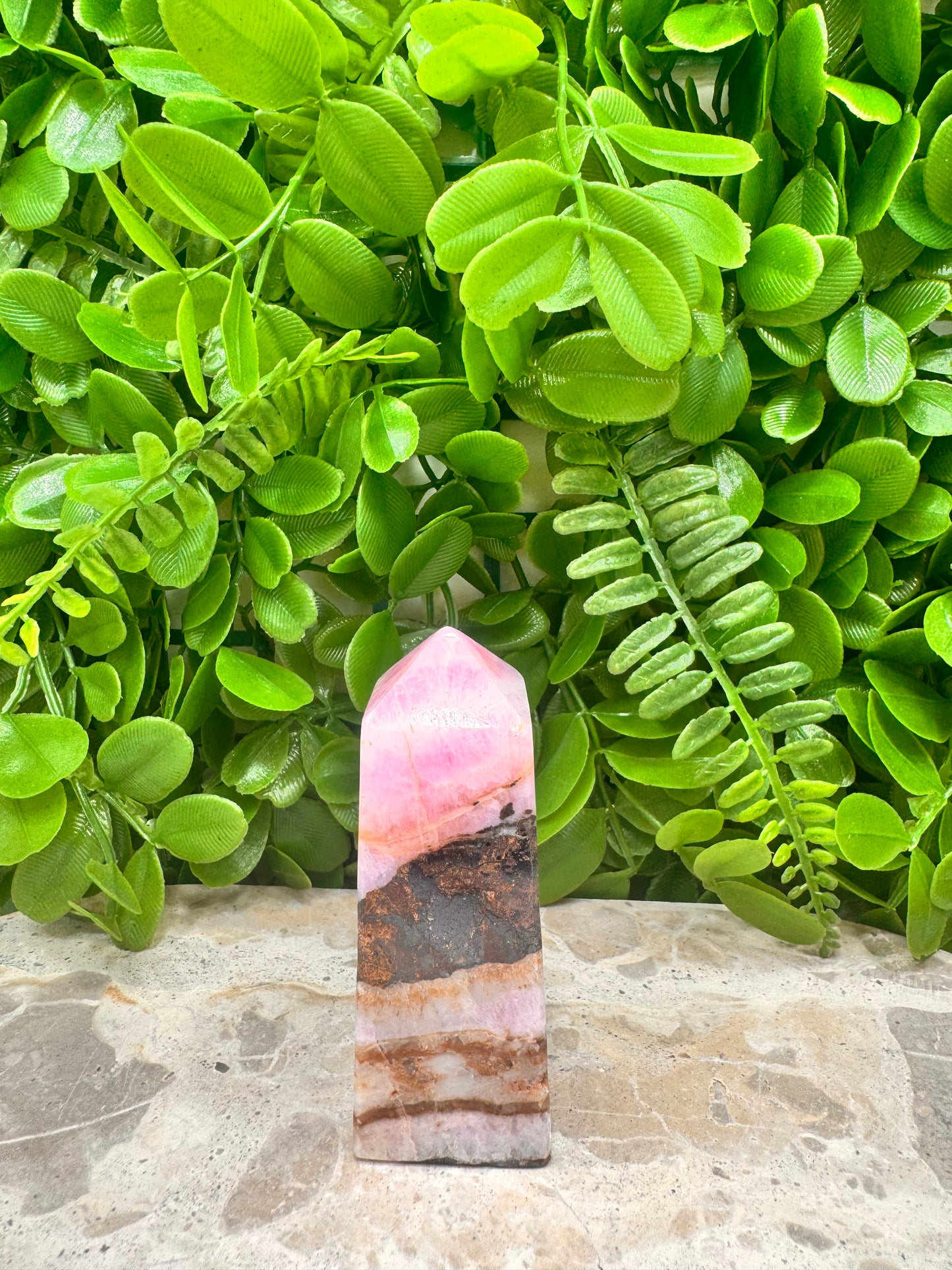 Pink Aragonite Tower 174g