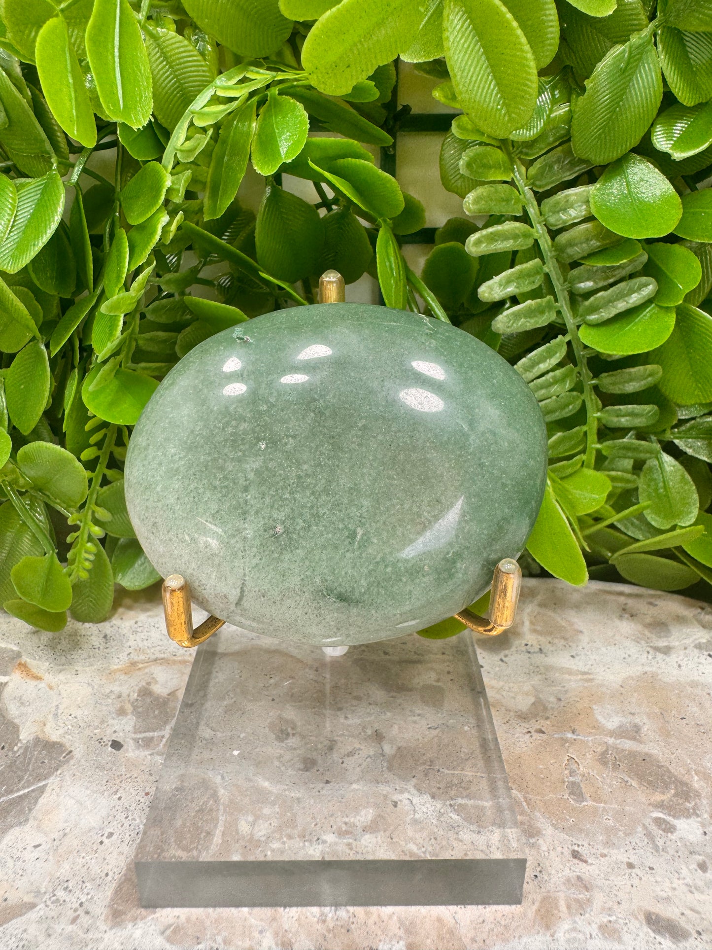 Green Aventurine Palm Stone 160g