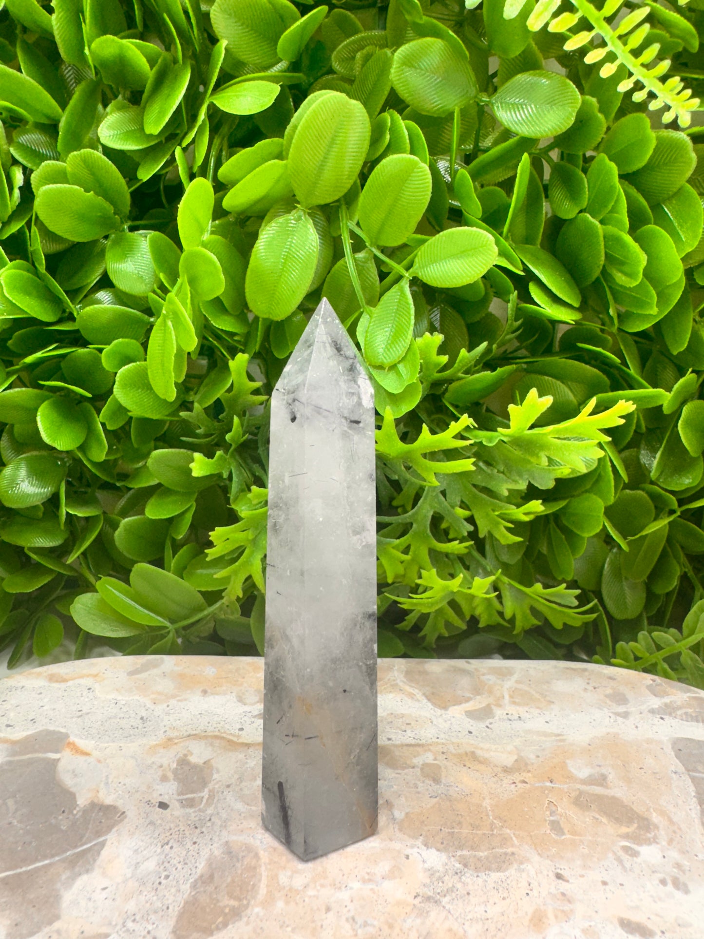 Tourmaline in Quartz Tower 156g
