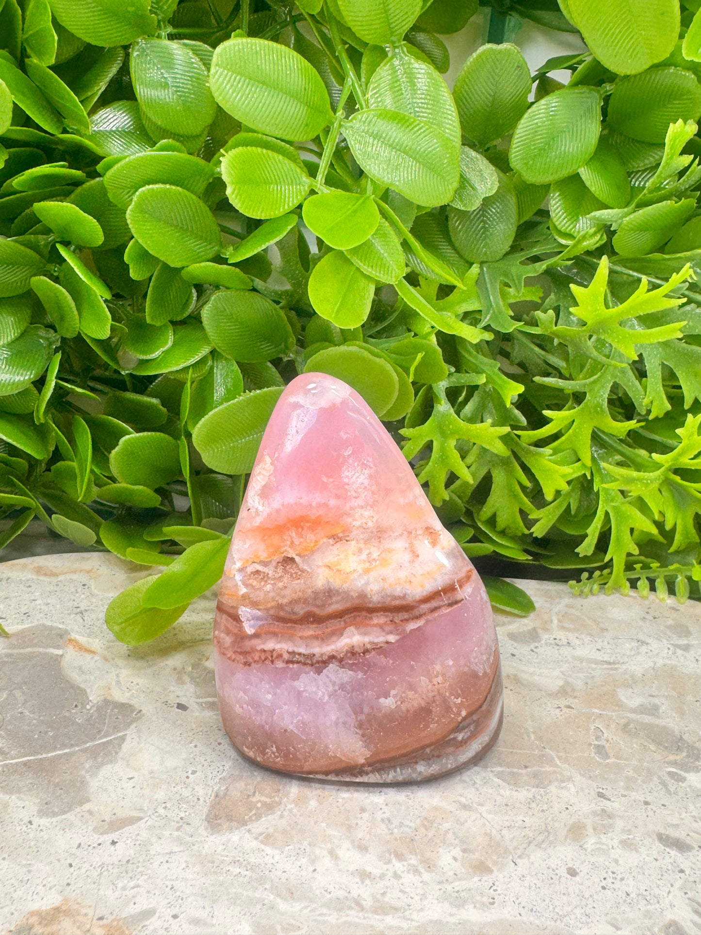 Pink Aragonite Freeform 214g