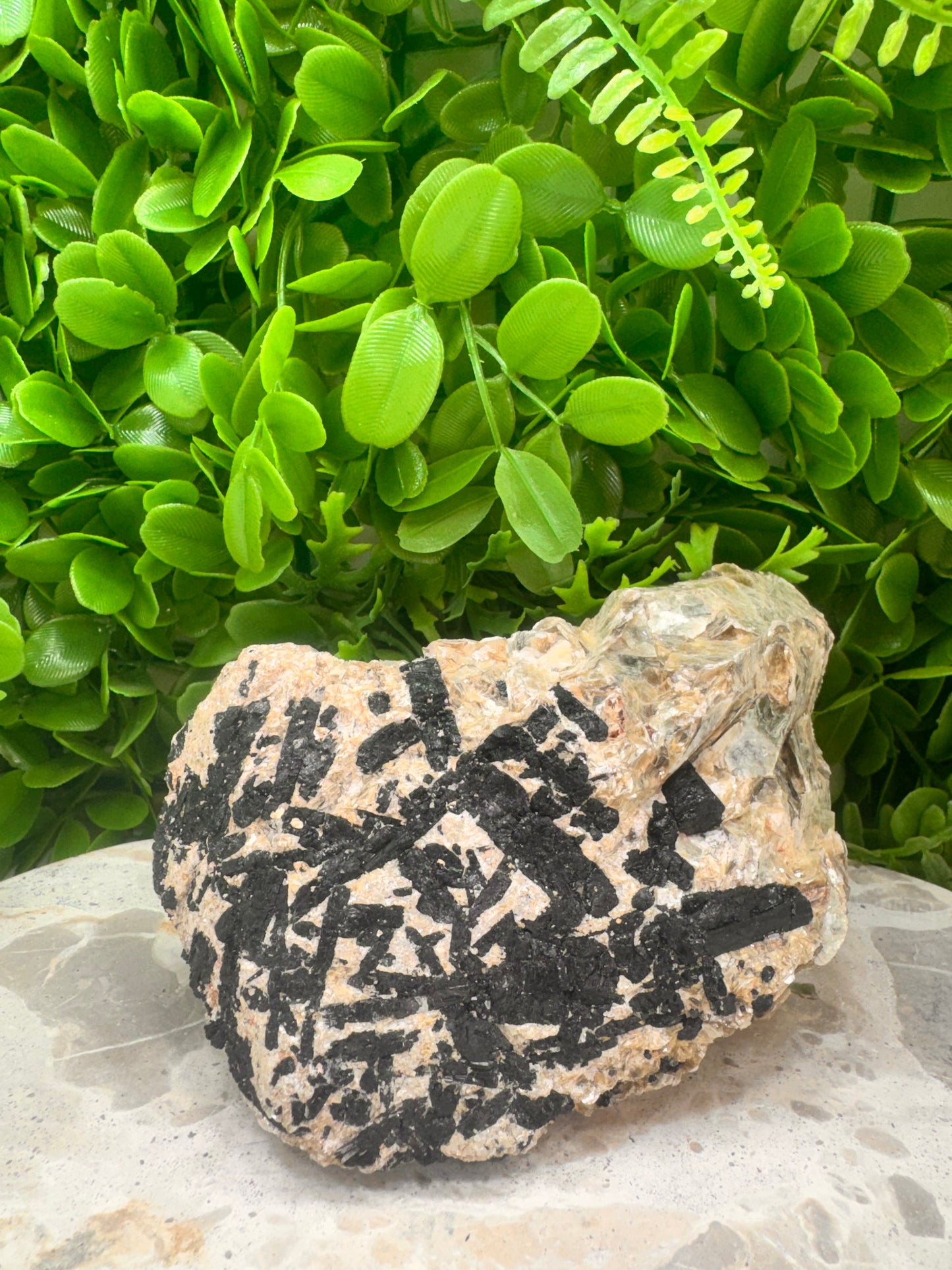 Golden Mica with Tourmaline 1058g