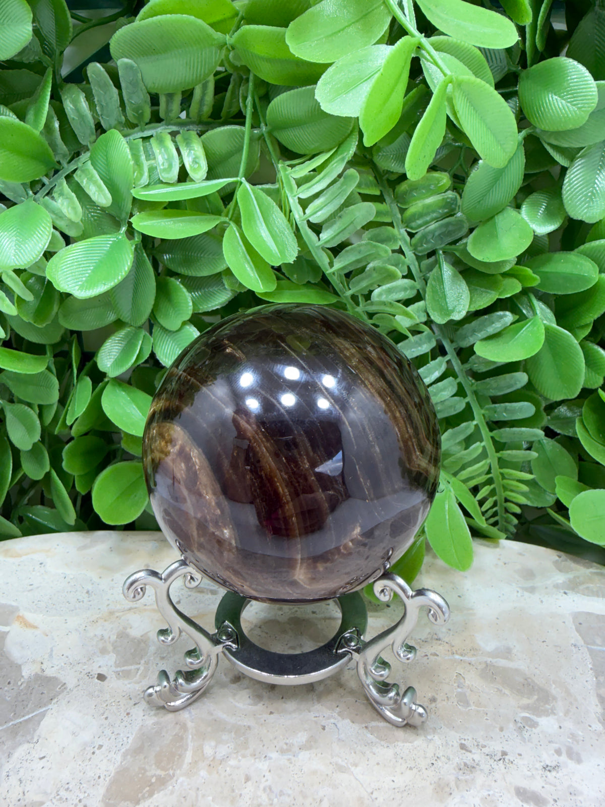 Chocolate Calcite Sphere | Grounding • Emotional Balance • Inner Strength