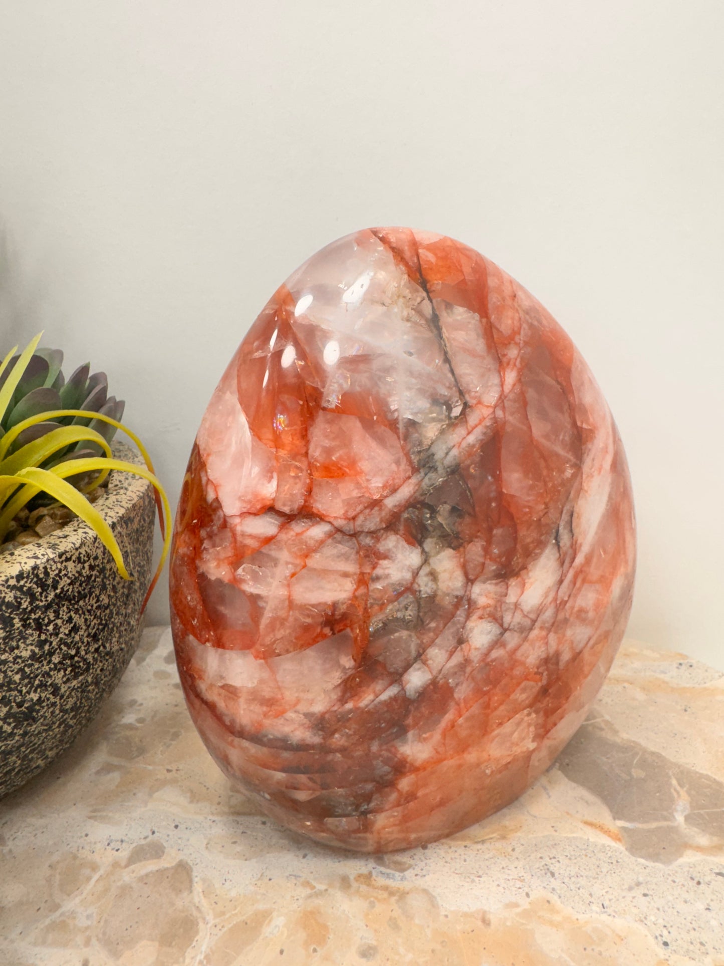 Fire Quartz Freeform 1850g
