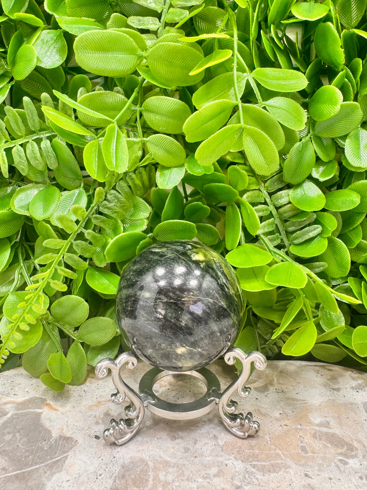 Nephrite Jade Sphere 276g