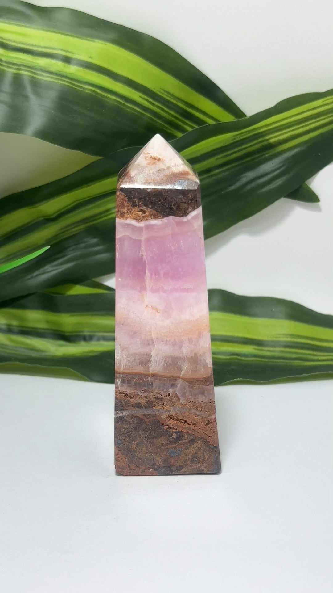 Pink Aragonite Tower 324g