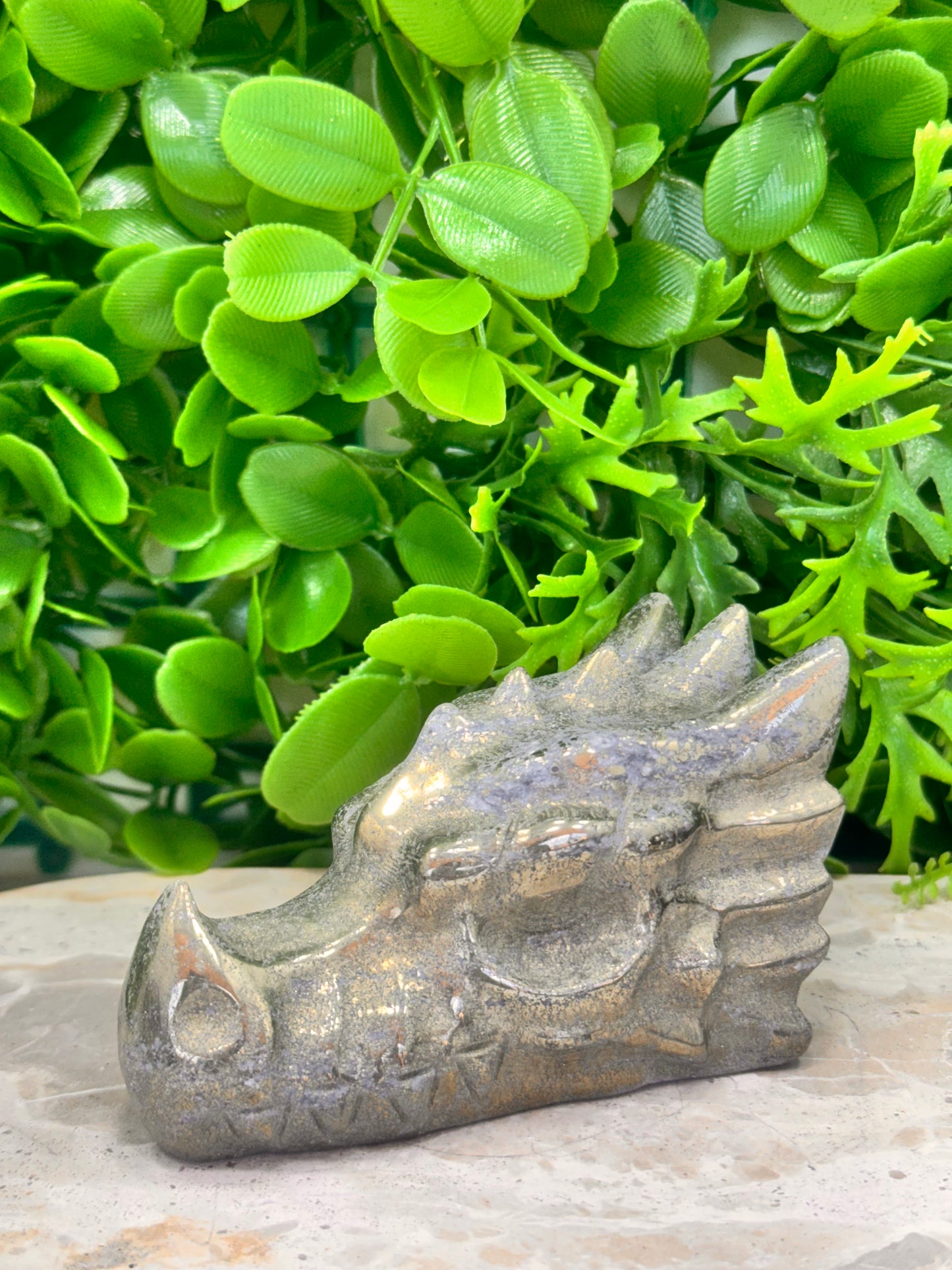 Pyrite Dragon Skull 574g