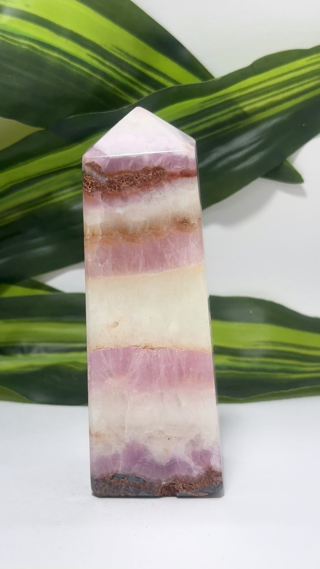 Pink Aragonite Tower 274g