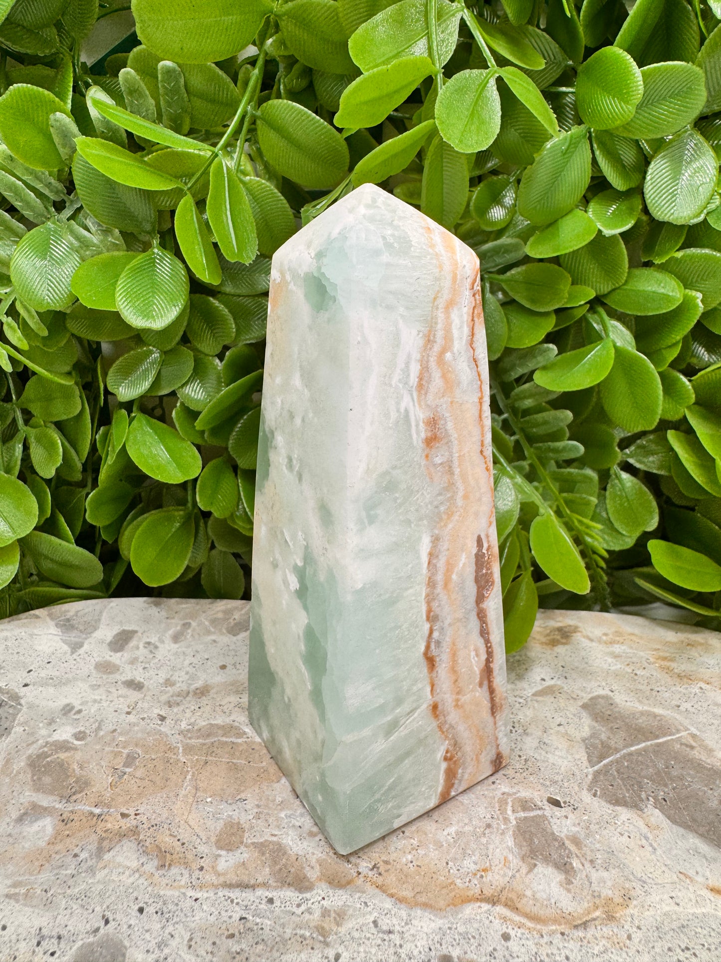 Aqua Caribbean Calcite Tower 424g
