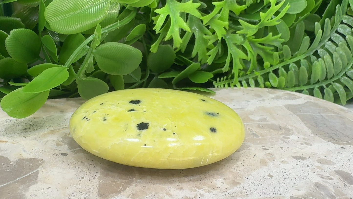 Jade & Hematite Palm Stone 150g