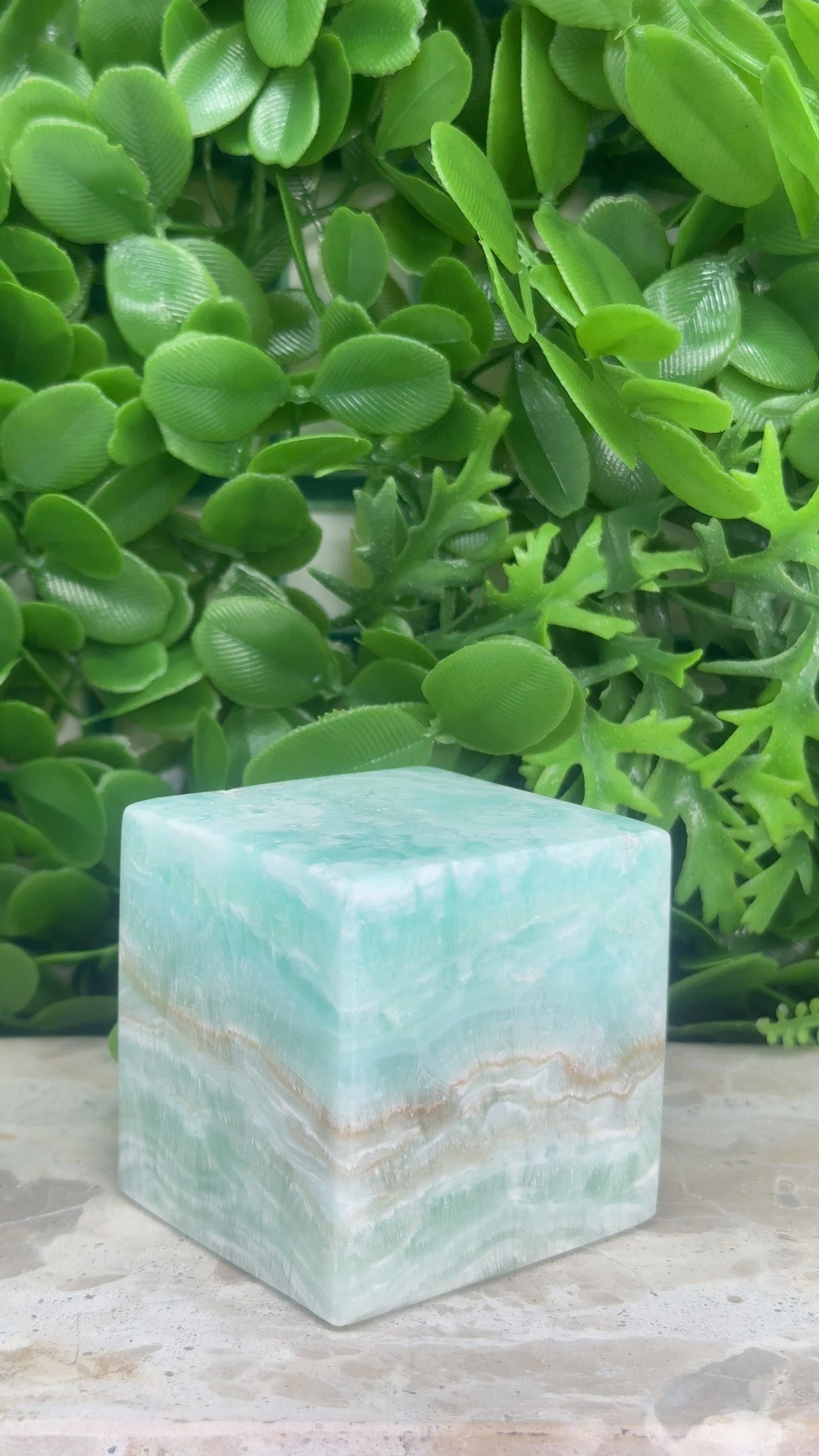 Caribbean Calcite Cube 486g