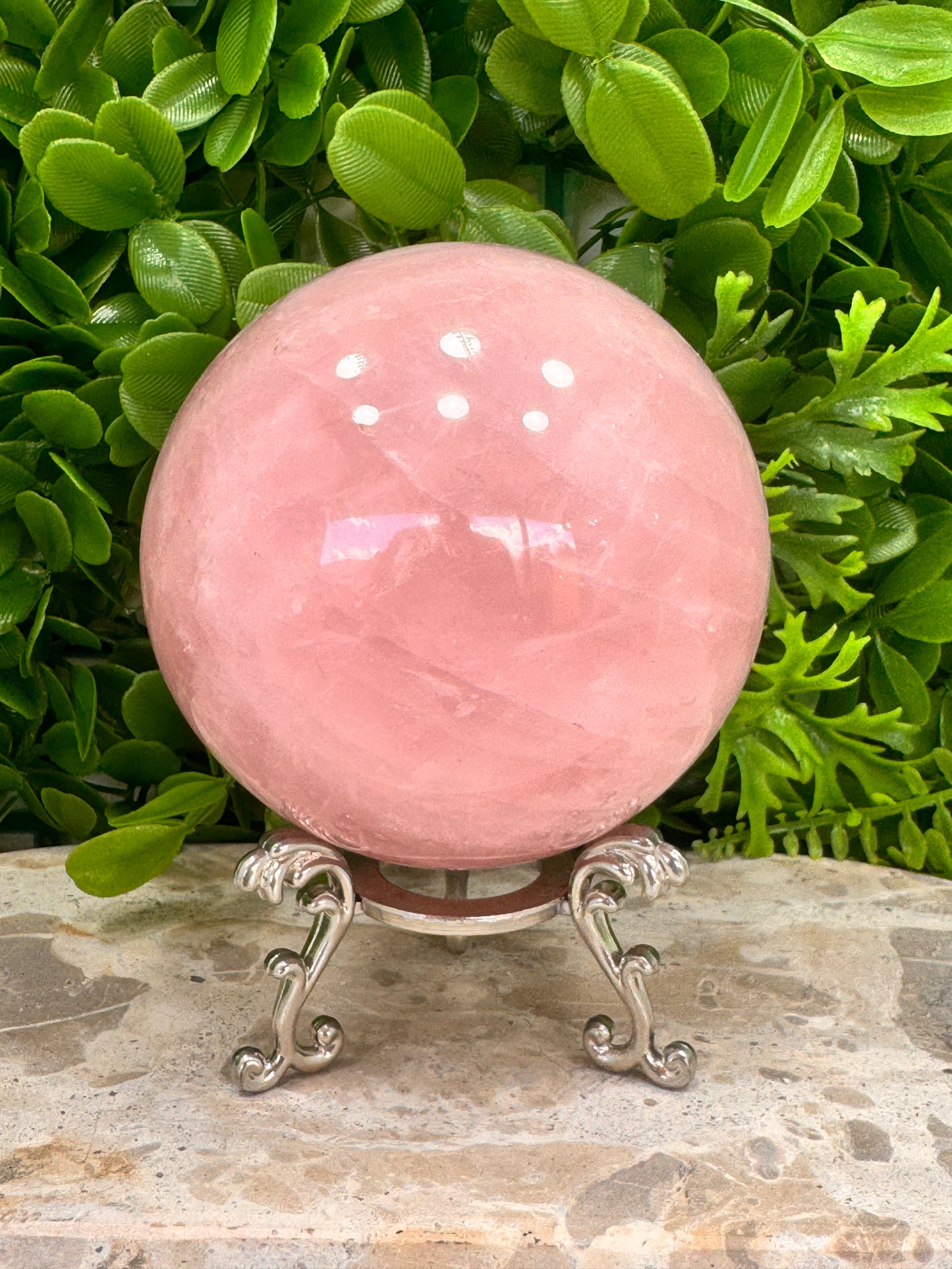 Rose Quartz Sphere 1220g