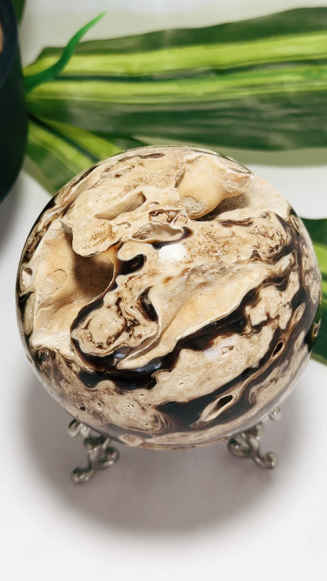 Chocolate Calcite Sphere 806g