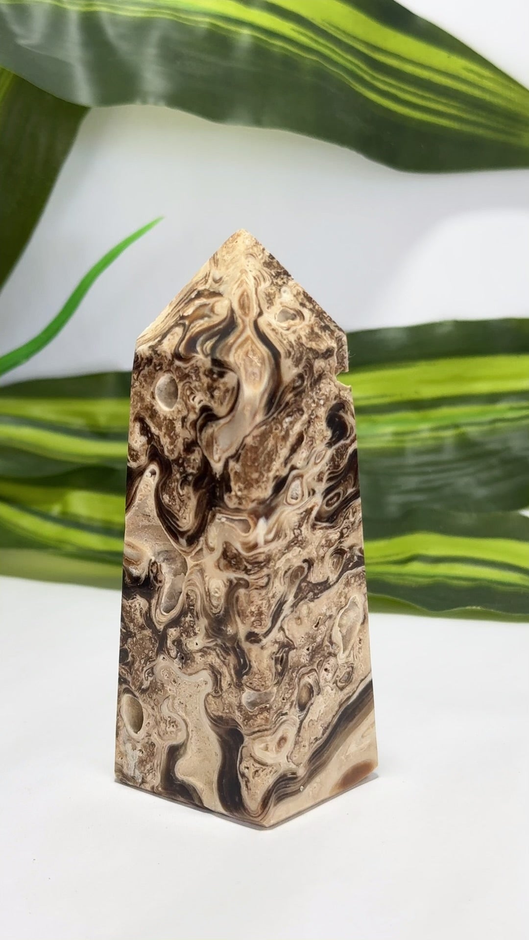 Chocolate Calcite Tower 206g