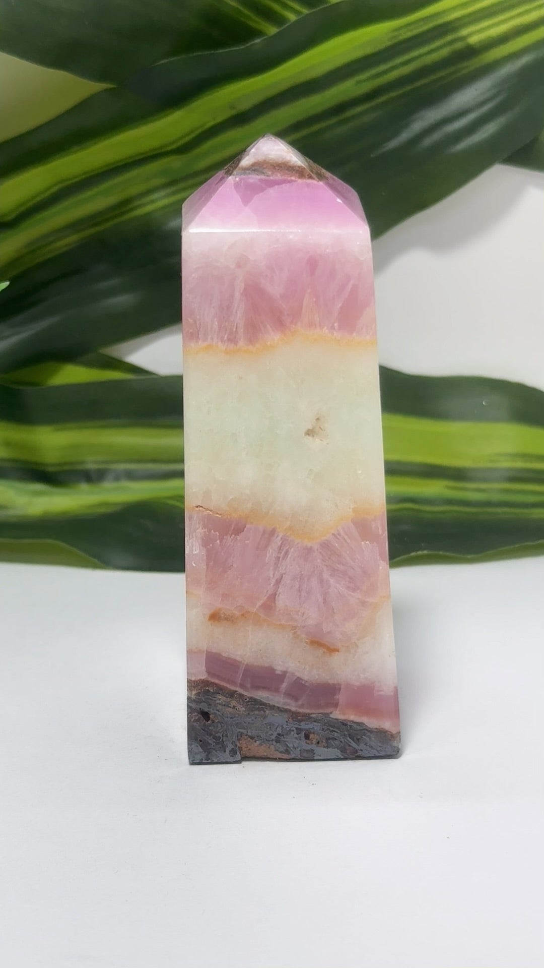 Pink Aragonite Tower 272g