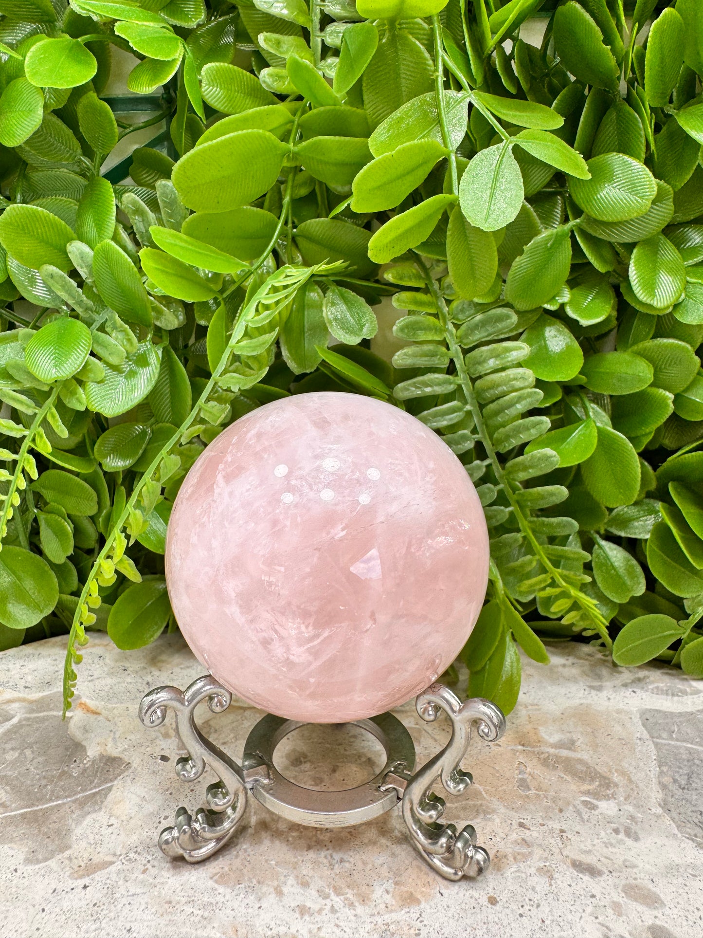 Rose Quartz Sphere 428g