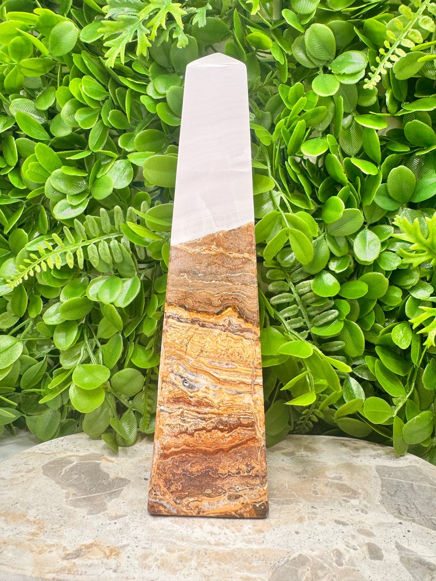 Pink Mangano / Pakistan Bumble Bee Jasper Tower 1148g