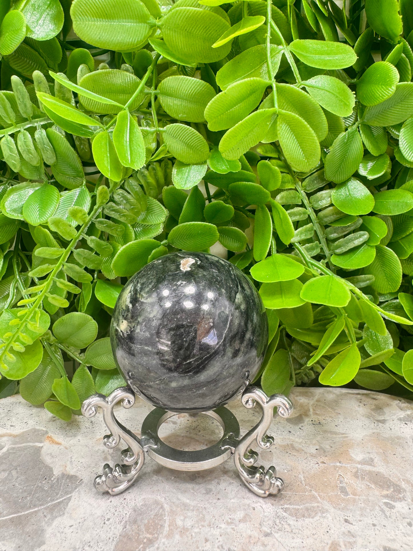 Nephrite Jade Sphere 276g