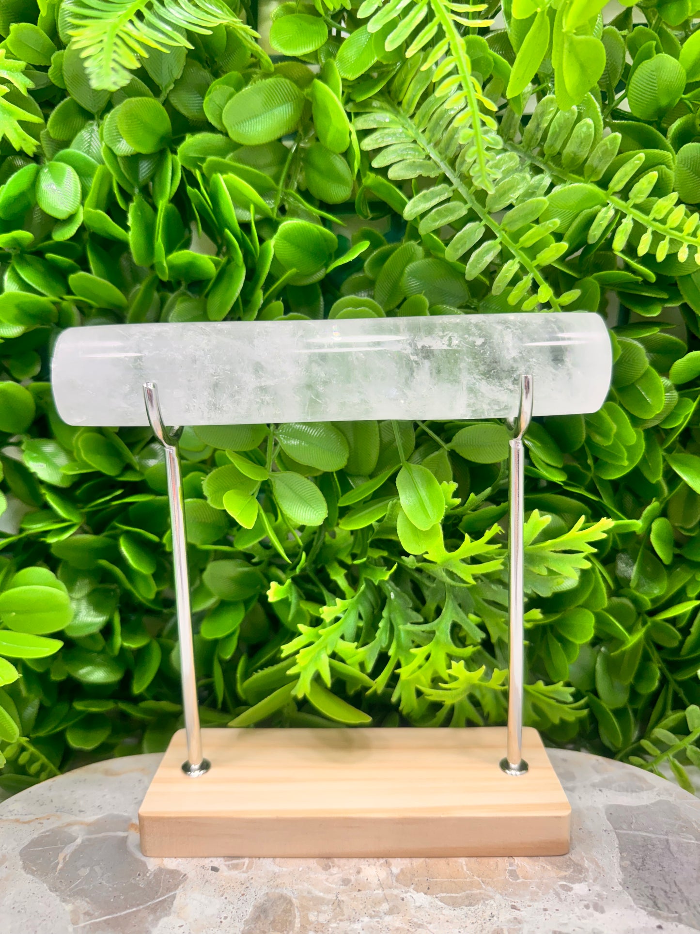Clear Quartz Cylinder & Stand 314g