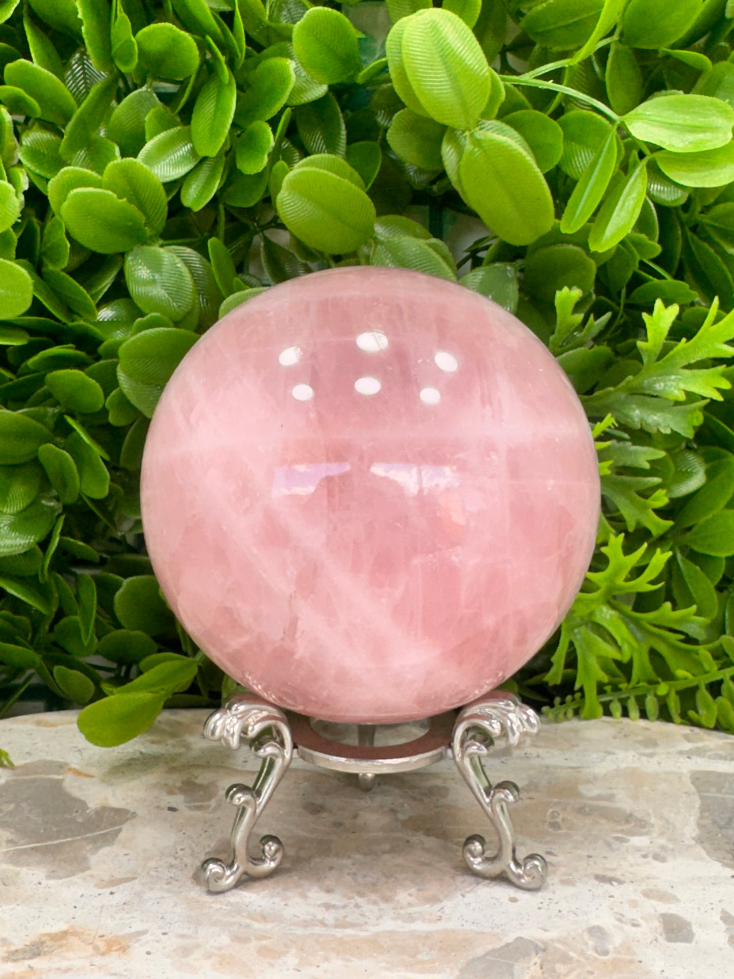 Rose Quartz Sphere 1220g