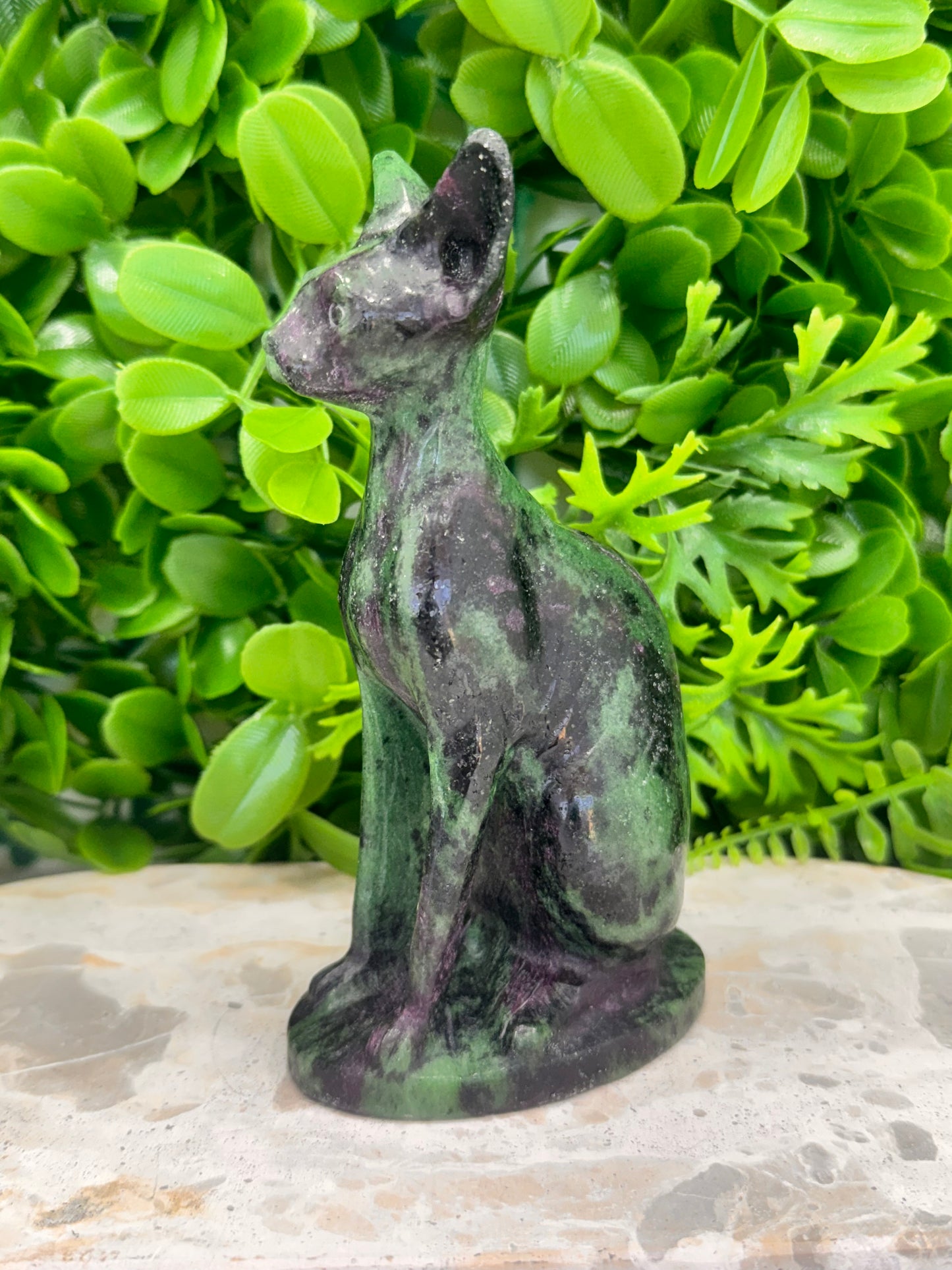 Ruby Zoisite Egyptian Cat 522g