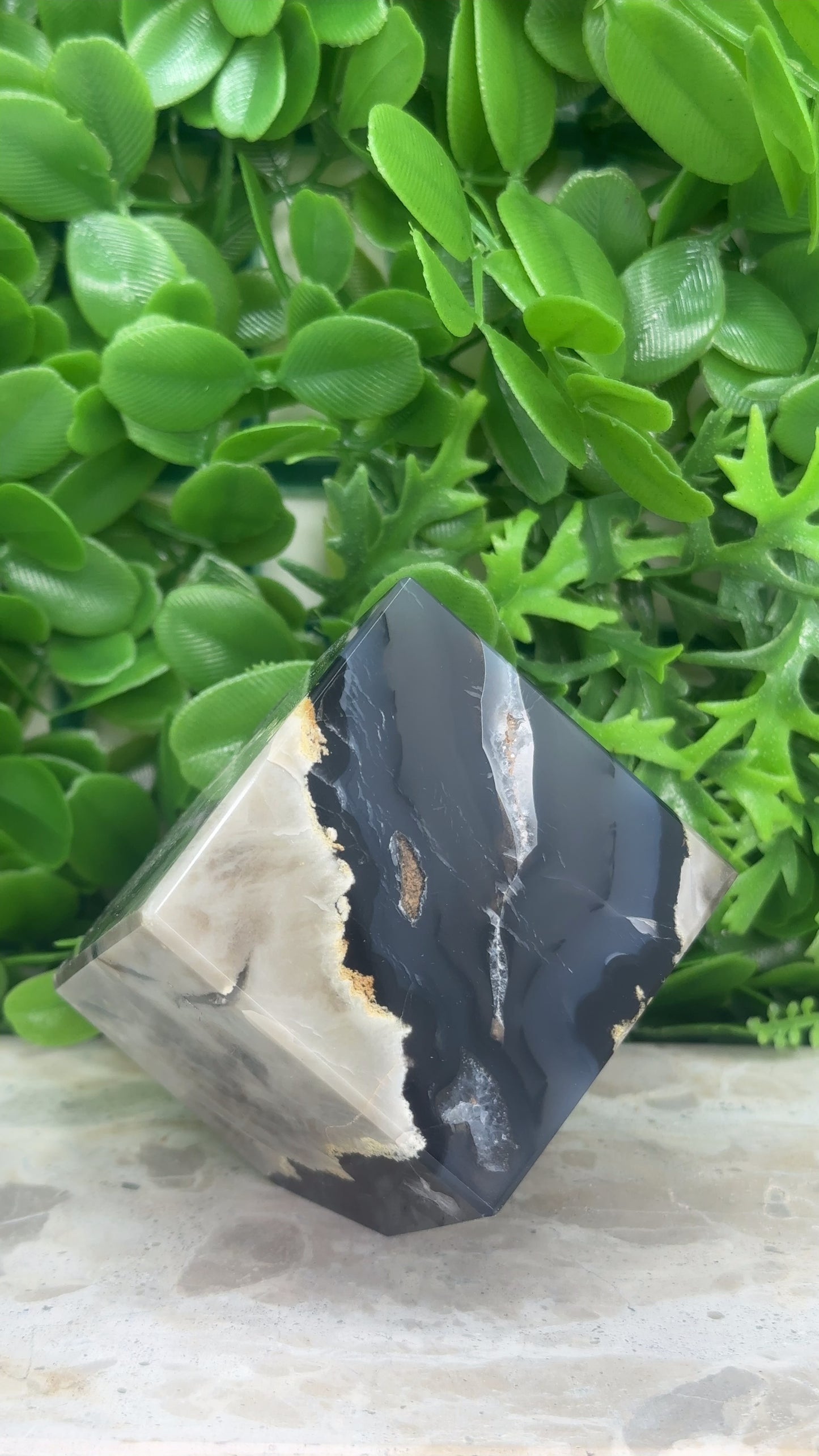 Volcanic Agate Cube 475g
