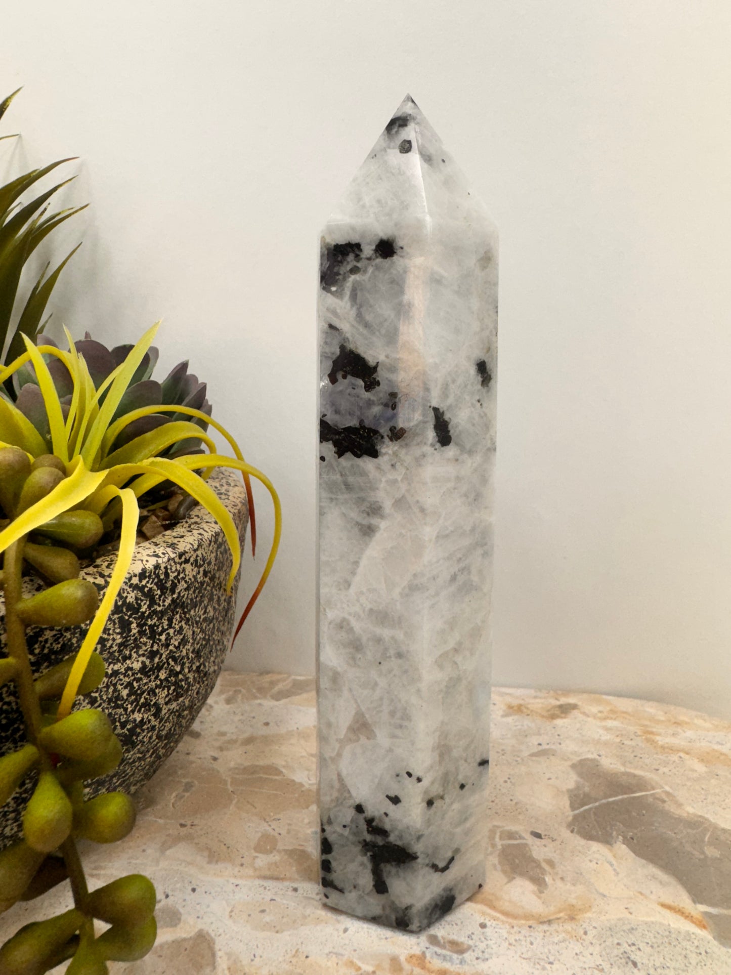 Rainbow Moonstone Tower 416g