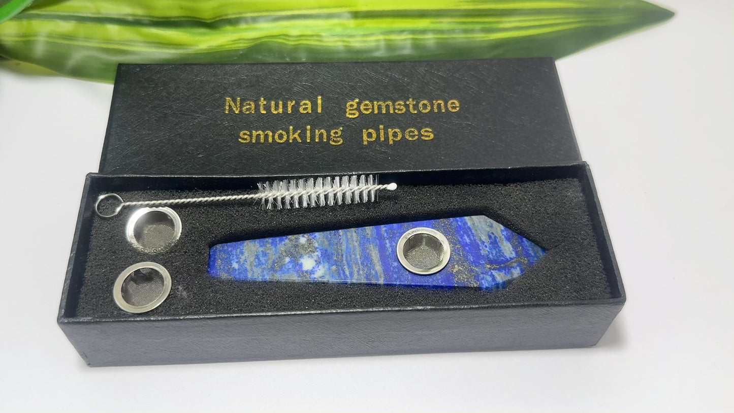 Lapis Lazuli Gemstone Pipe