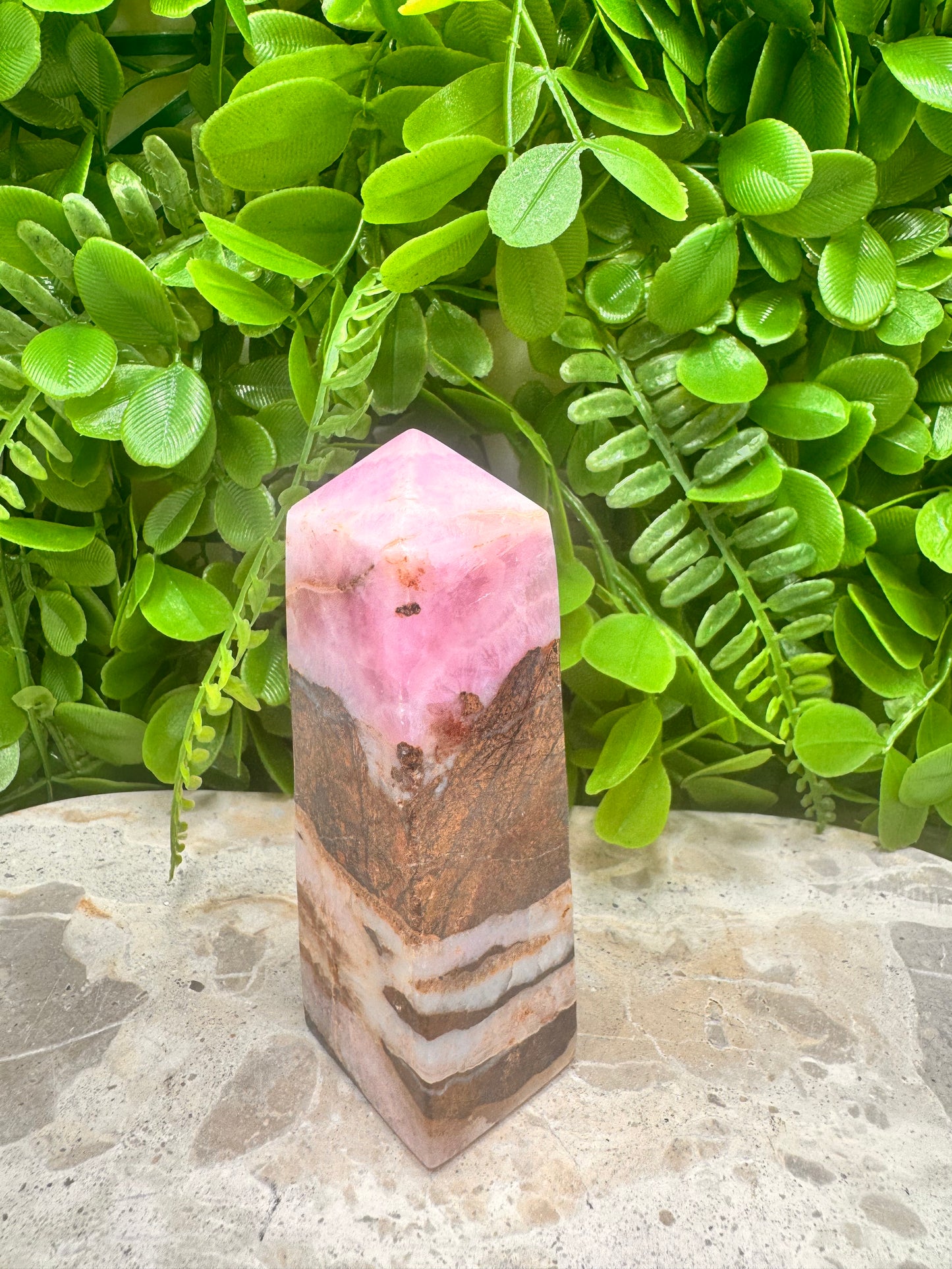 Pink Aragonite Point 242g