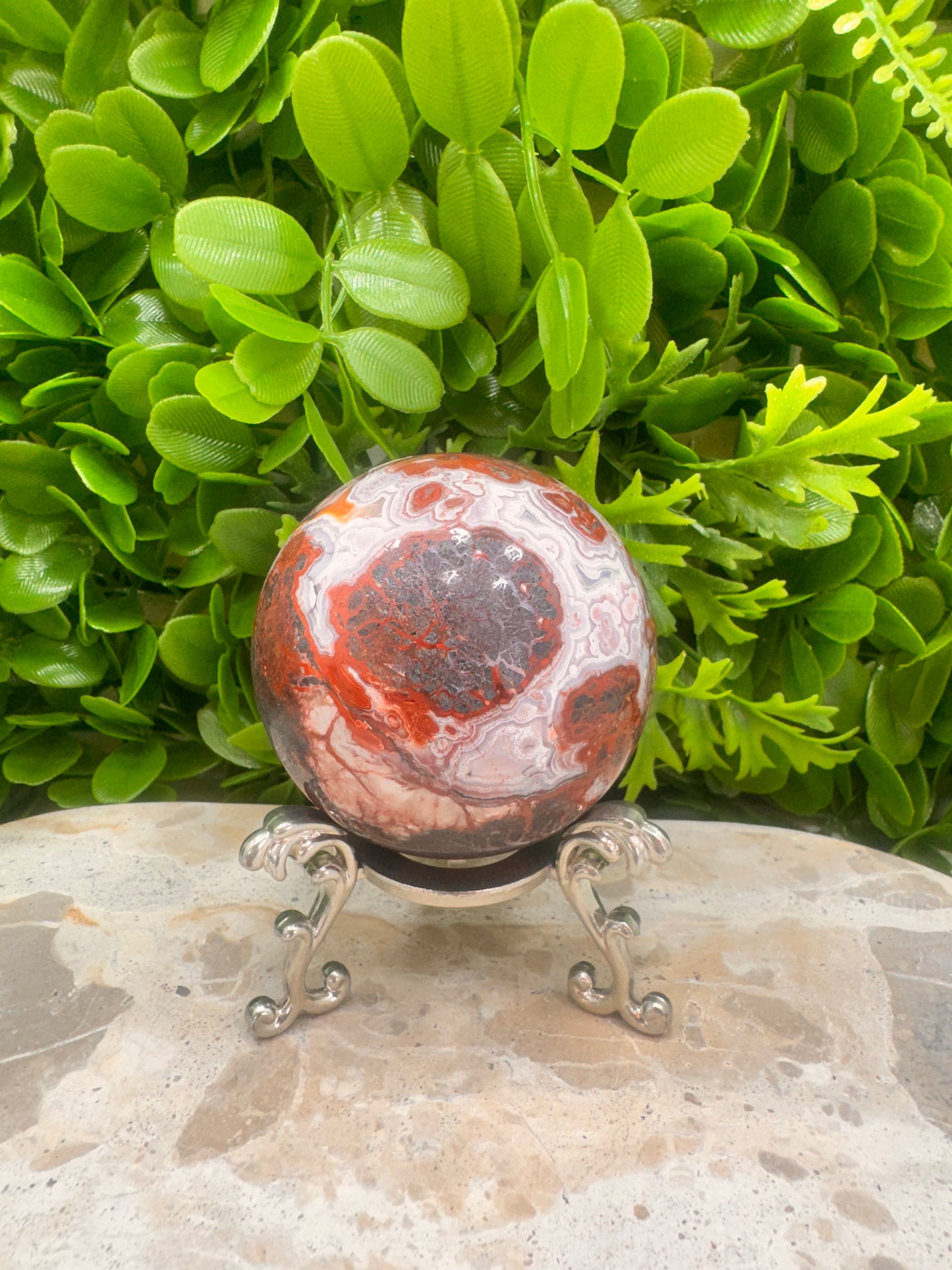 Mexican Agate Sphere 442g