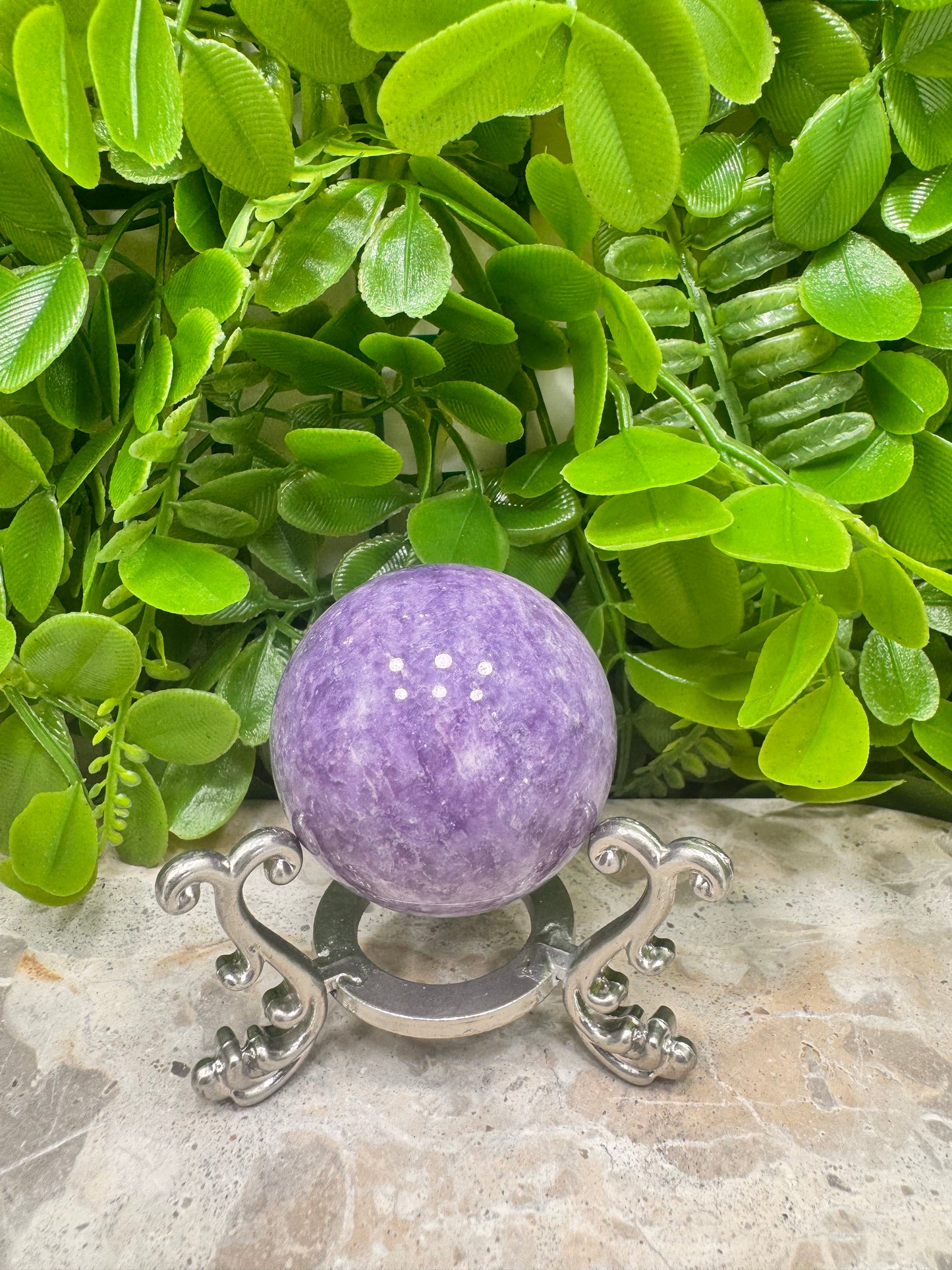 Lepidolite Sphere 154g