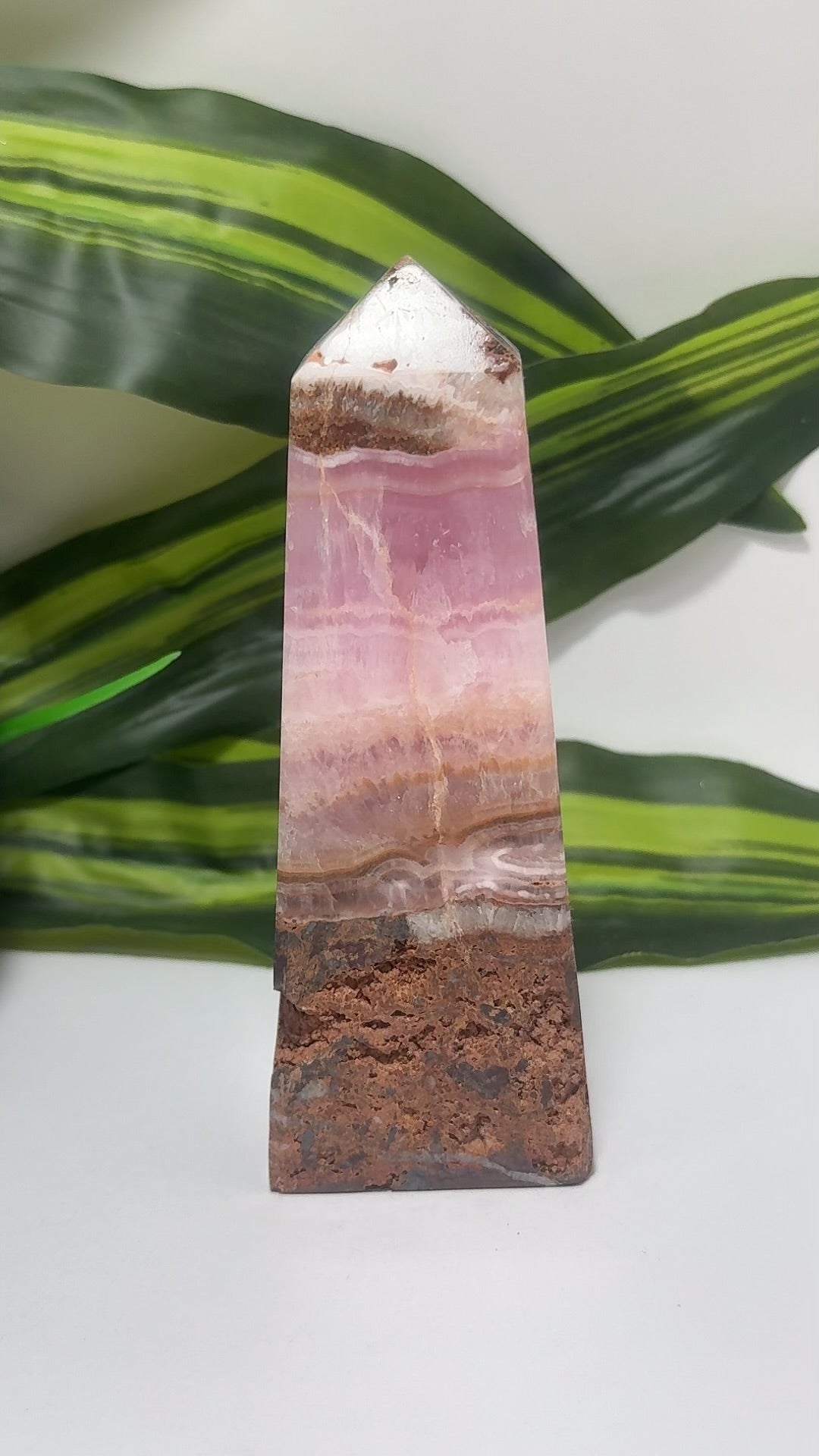 Pink Aragonite Tower 366g