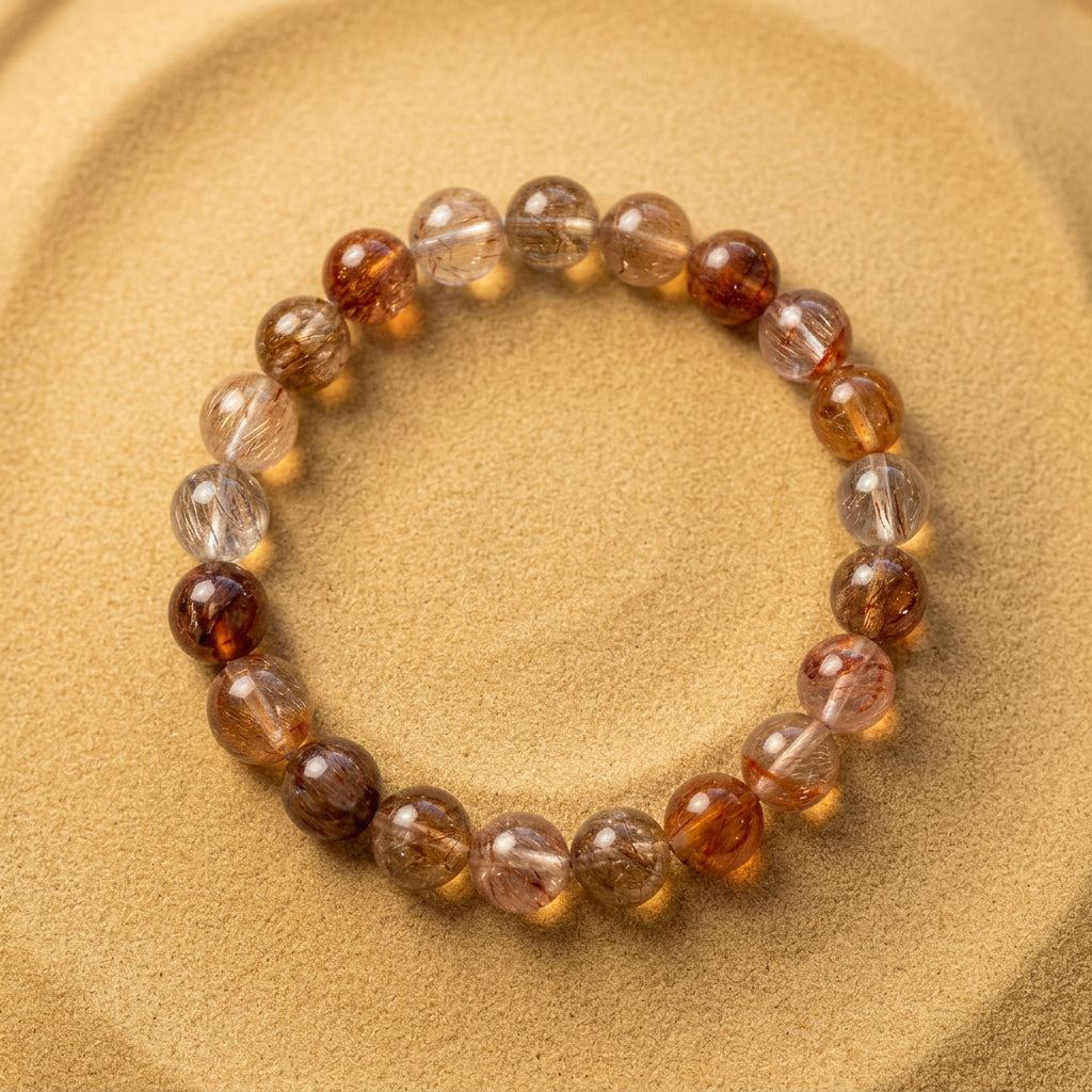 Rutile Fire Quartz Bracelet | Energy • Transformation • Vitality