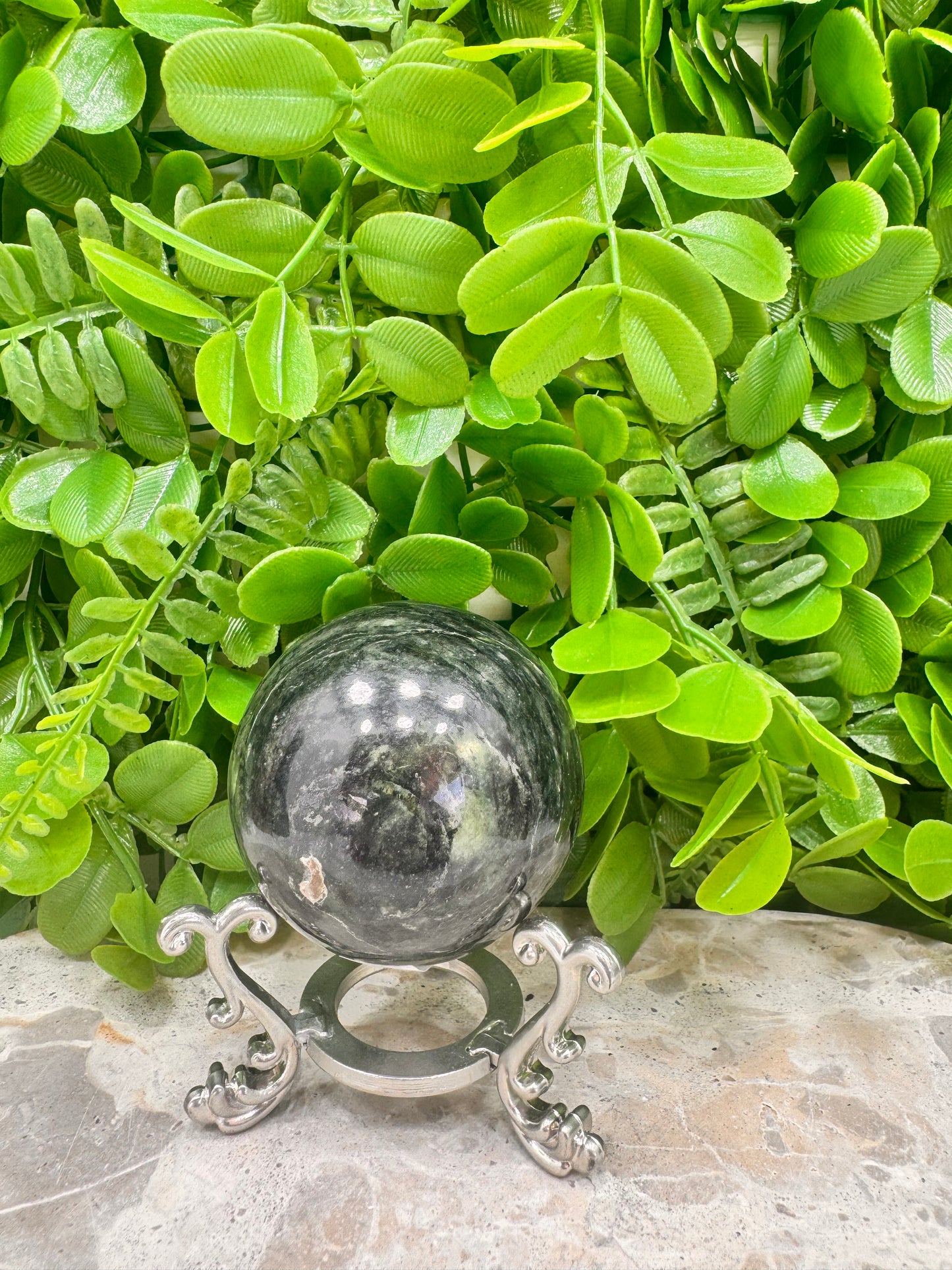 Nephrite Jade Sphere 276g