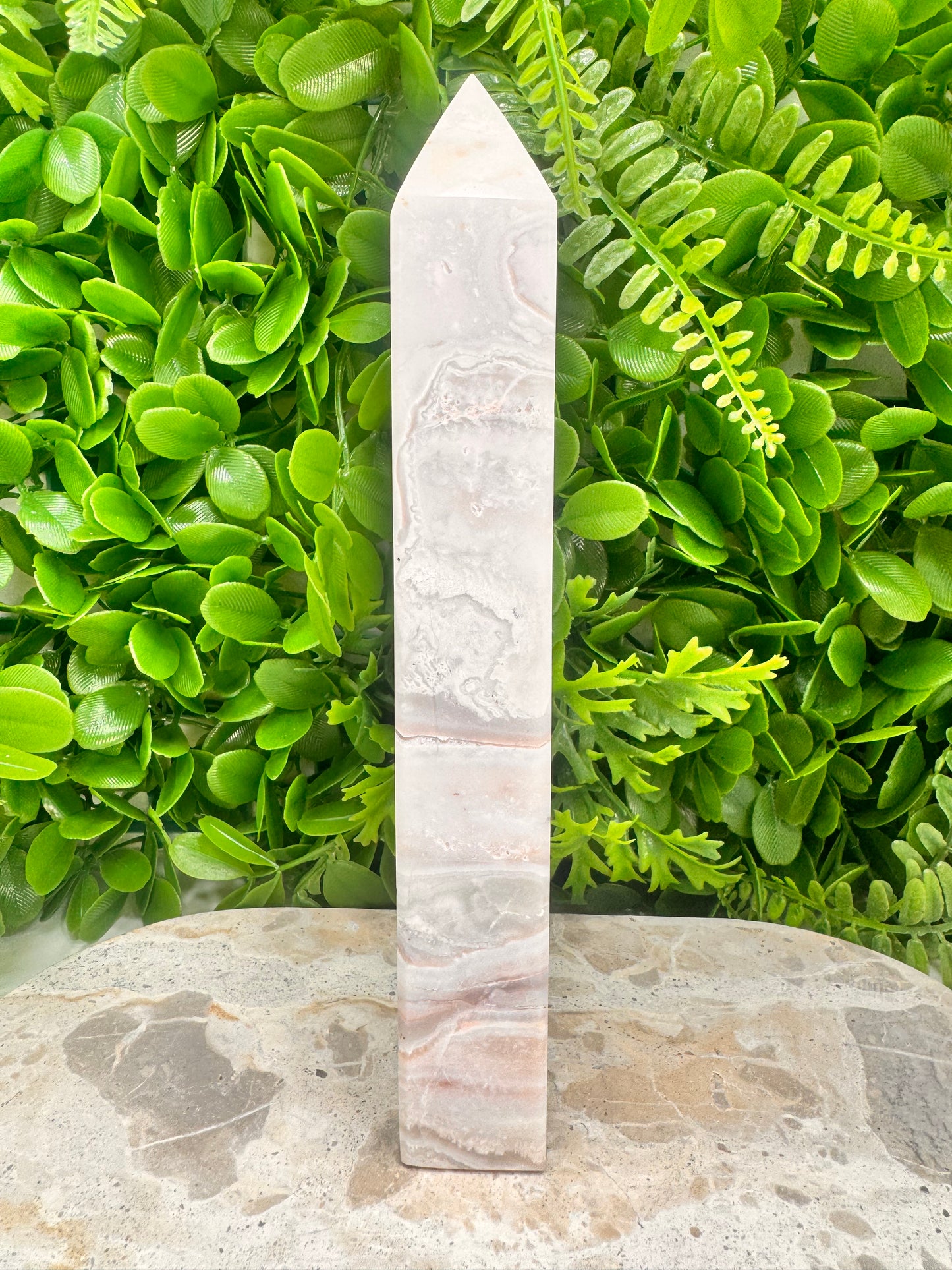 Pink Agate Tower 748g