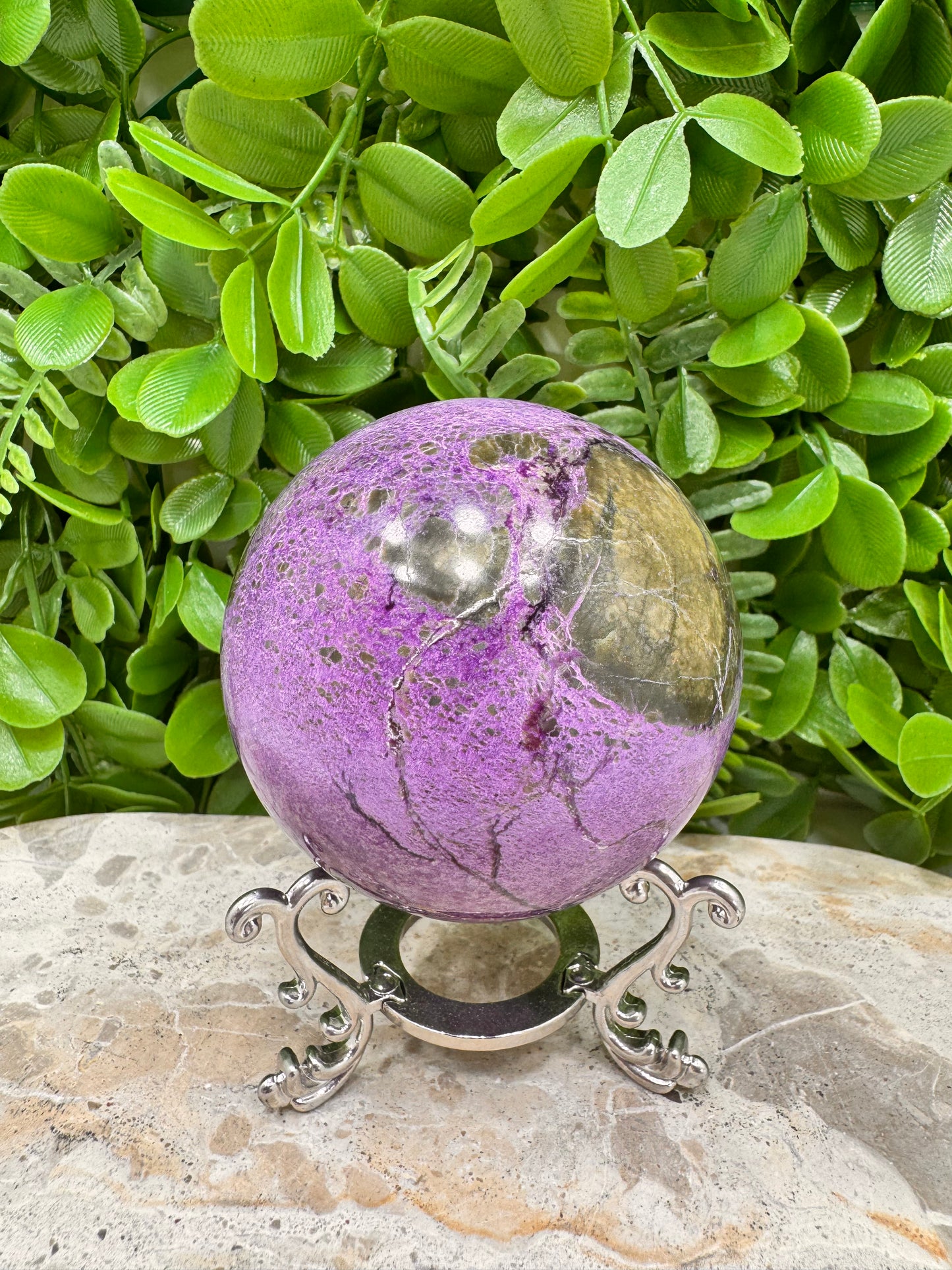Atlantisite Stichtite Sphere 446g