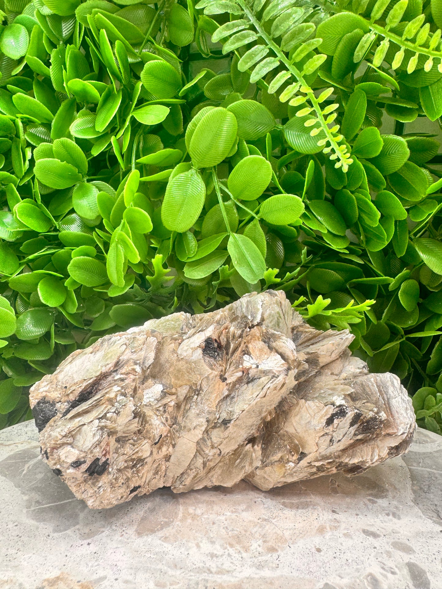Golden Mica with Tourmaline 1058g